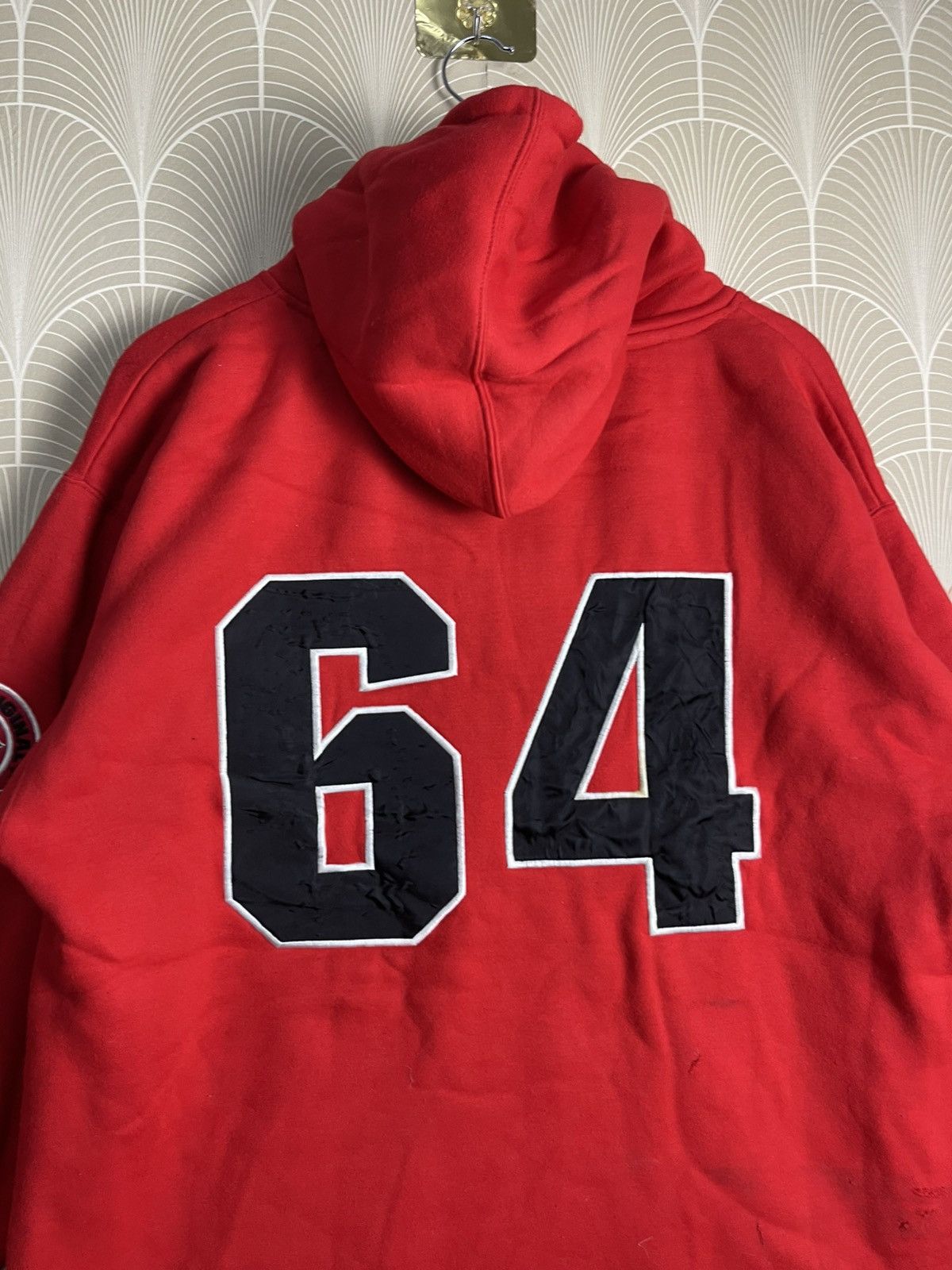 Japanese Brand × Vintage VINTAGE Y2K FB COUNTY HOODIE RED COLOUR Size US L / EU 52-54 / 3 - 12 Thumbnail
