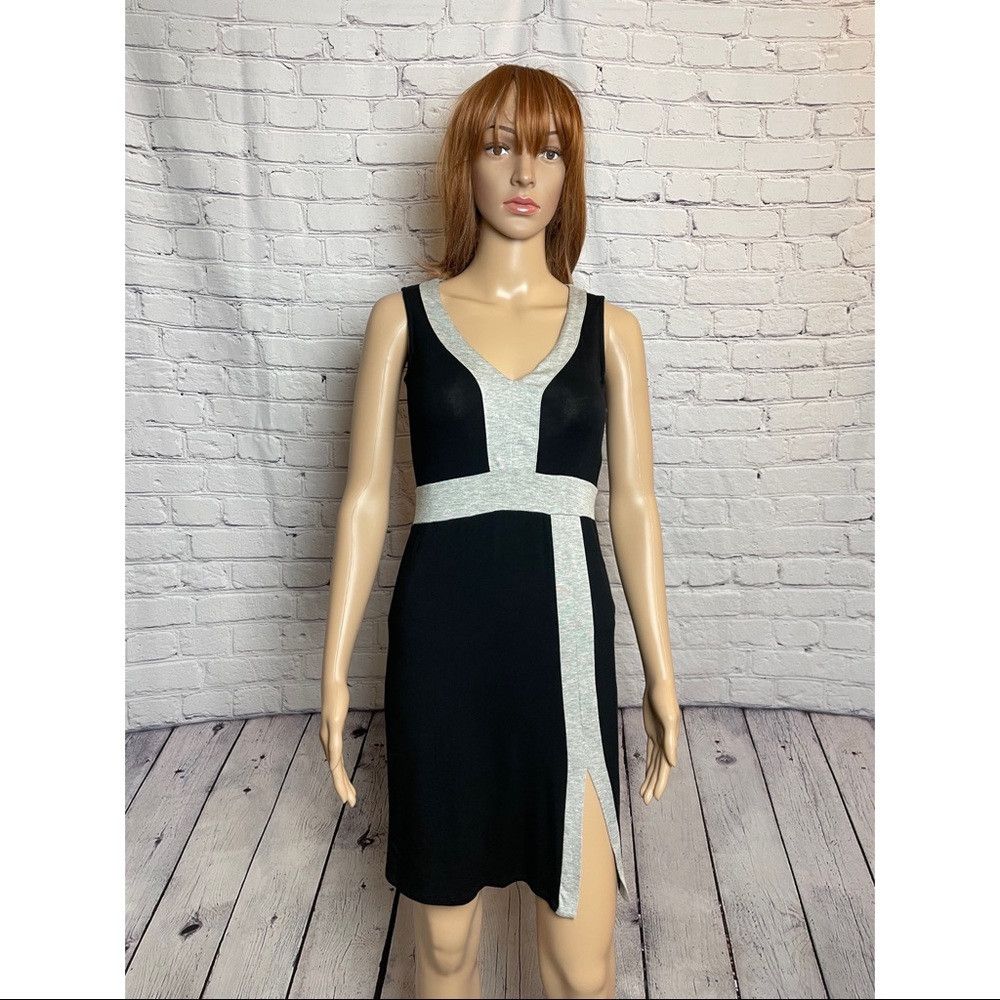 Other NWT New Red Haute Black Grey Jersey Dress Size XS Size XS / US 0-2 / IT 36-38 - 2 Thumbnail
