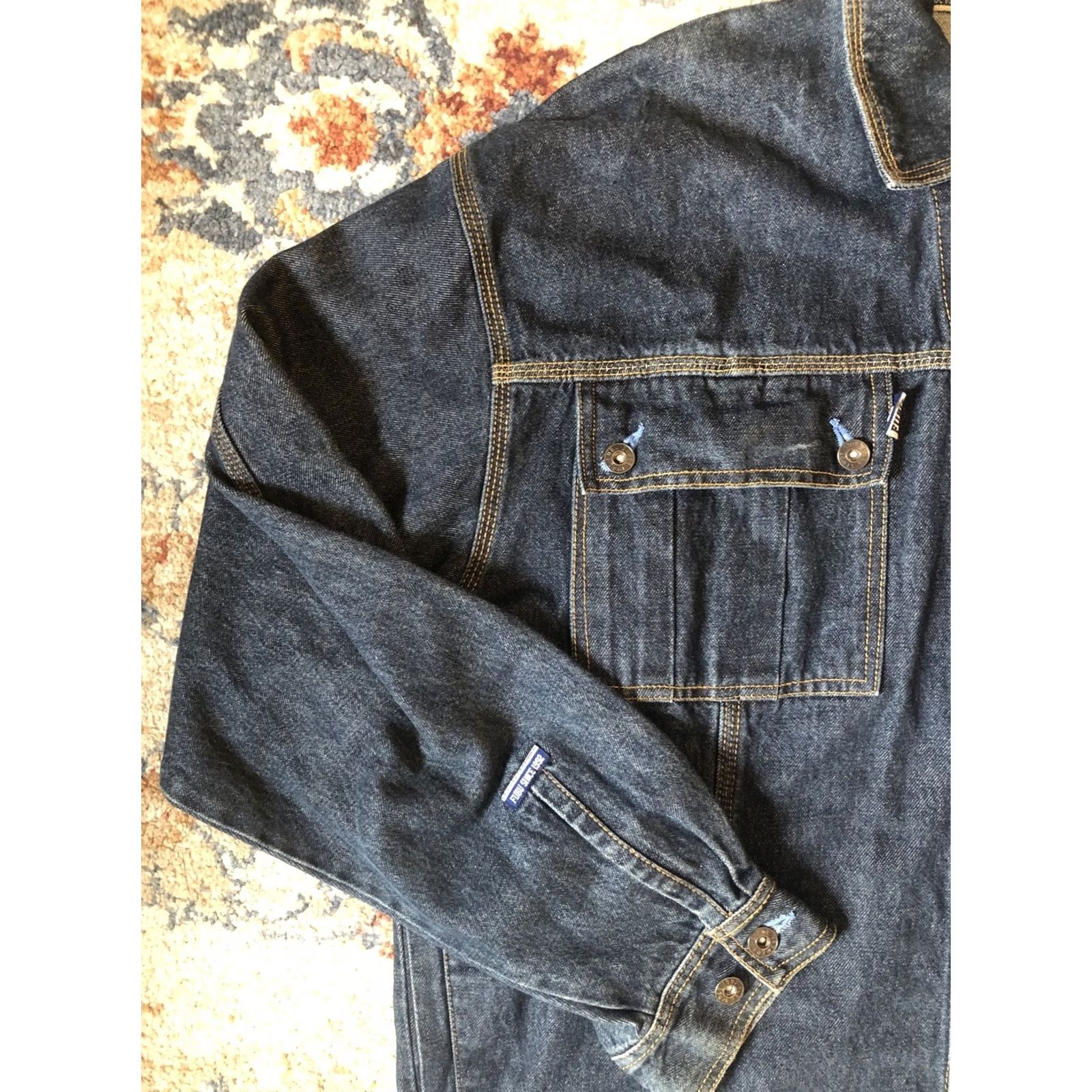 Fubu VINTAGE FUBU Denim Jacket XL Men’s Blue 90s Hip Hop Embroidered Logo Button Closure Pockets Mid-Length Denim Jacket Jacket Coat Size US XL / EU 56 / 4 - 4 Thumbnail