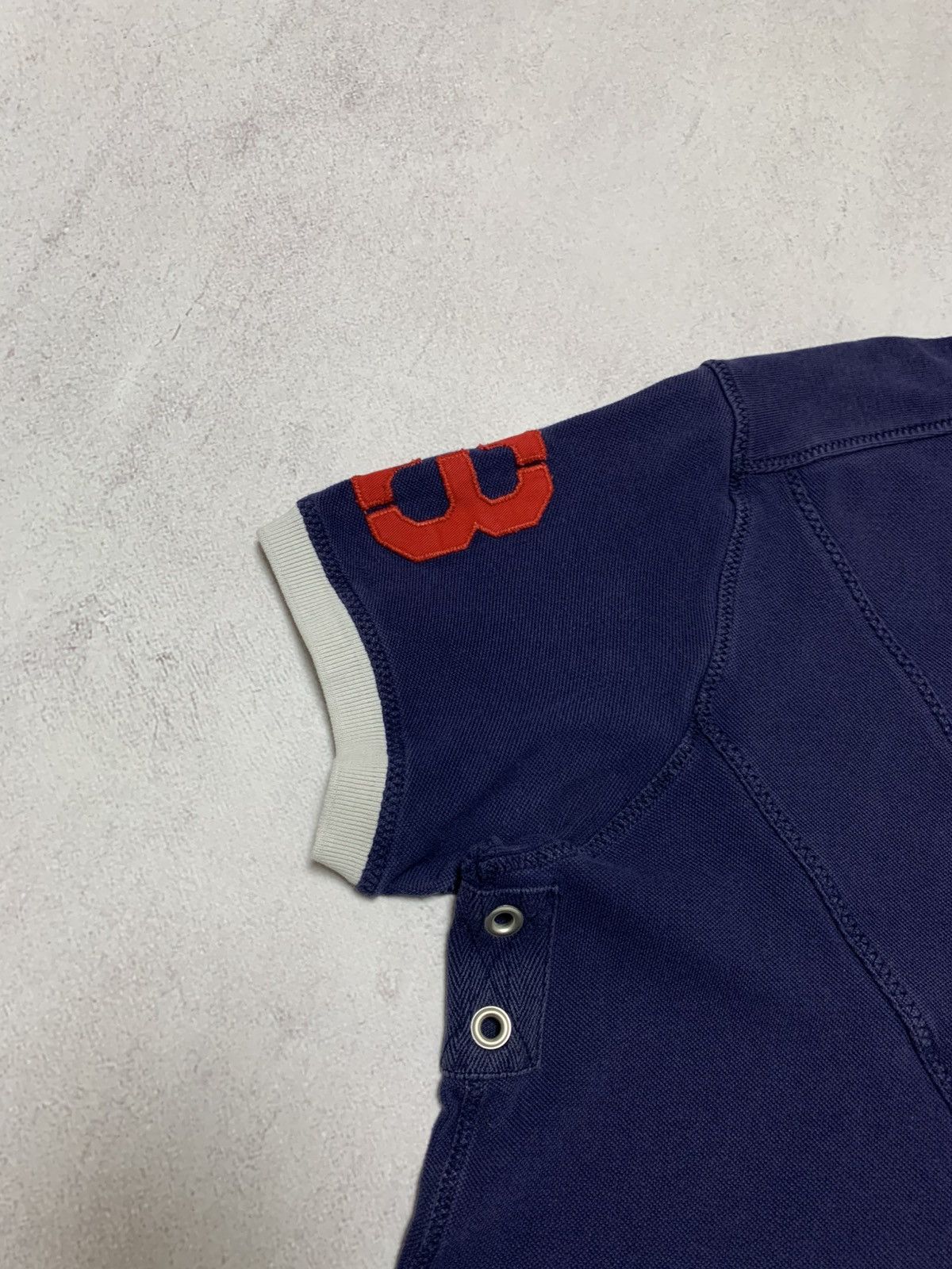 Vintage Vintage Polo Ralph Lauren Polo T Shirt Rugby Big Logo 90s Size US L / EU 52-54 / 3 - 3 Thumbnail