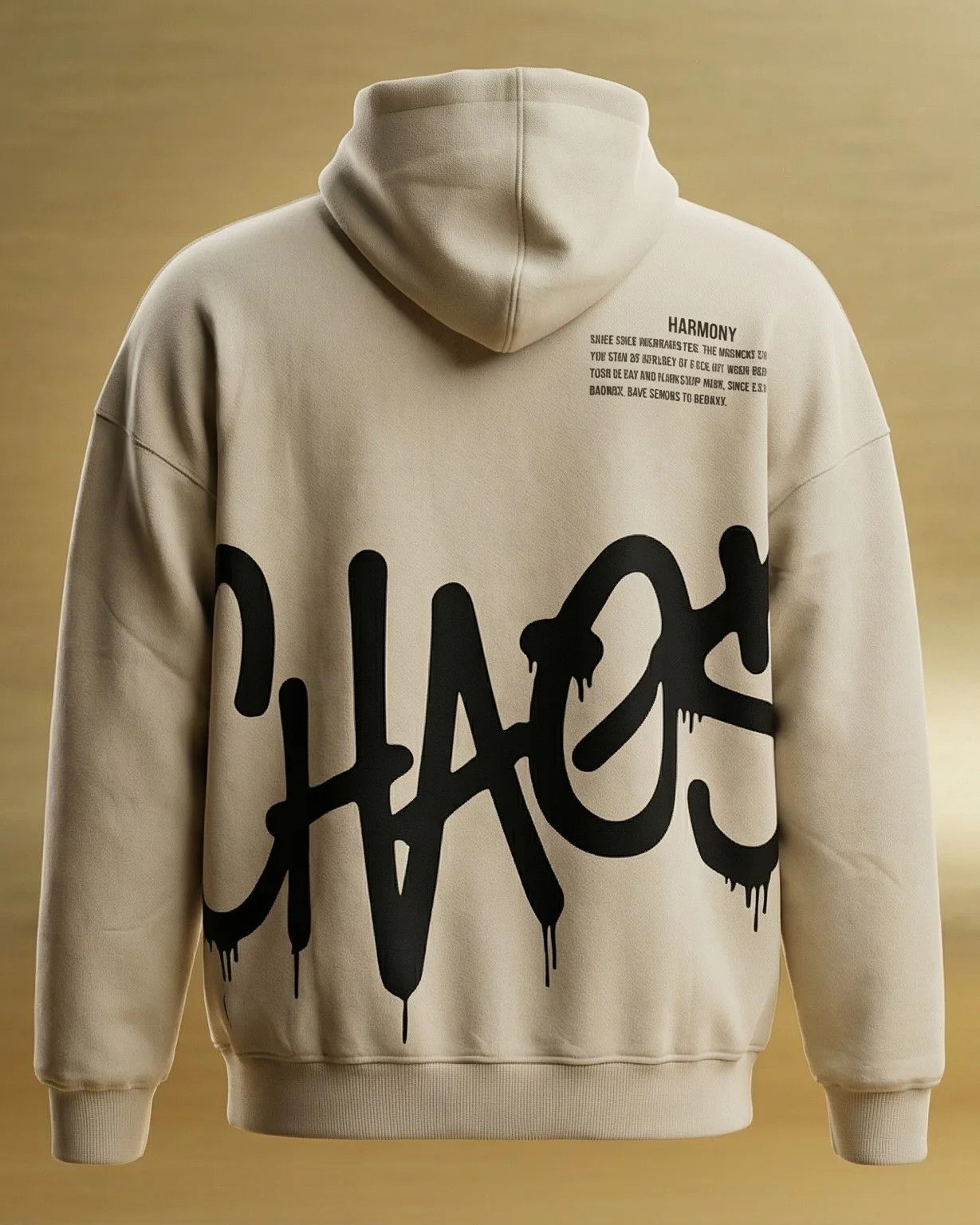 Other Badbee Cream Chaos Beige Hoodie | Streetwear Size US M / EU 48-50 / 2 - 1 Thumbnail
