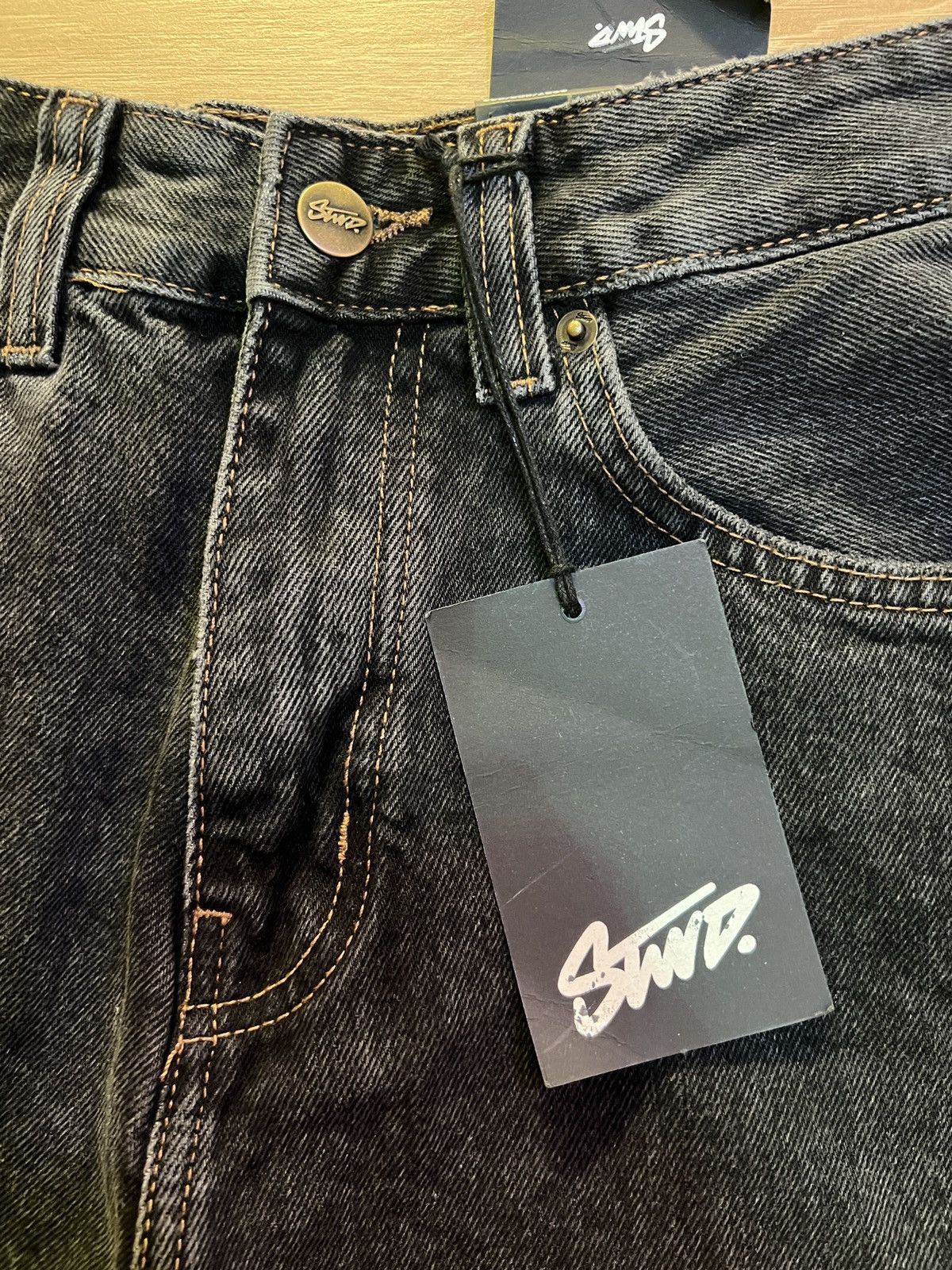 Pull & Bear SWD Black baggy loose jeans Size 26" / US 2 / IT 38 - 2 Thumbnail