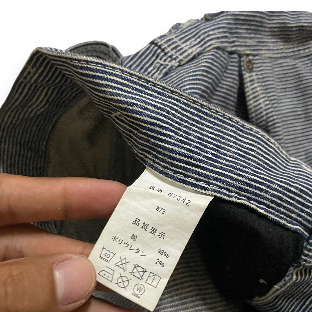 Japanese Brand ORIGINAL TACTICAL POCKET STRIPE l'FRONTIER (28×40) Size US 28 / EU 44 - 6 Thumbnail