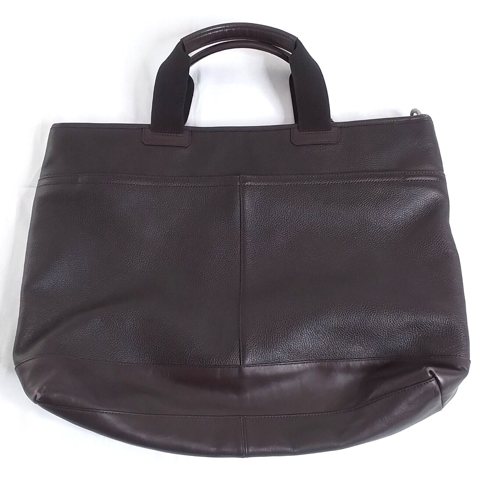 Coach Coach Leather Bag Brown Weekender Travel Work Handbag Size ONE SIZE - 3 Thumbnail