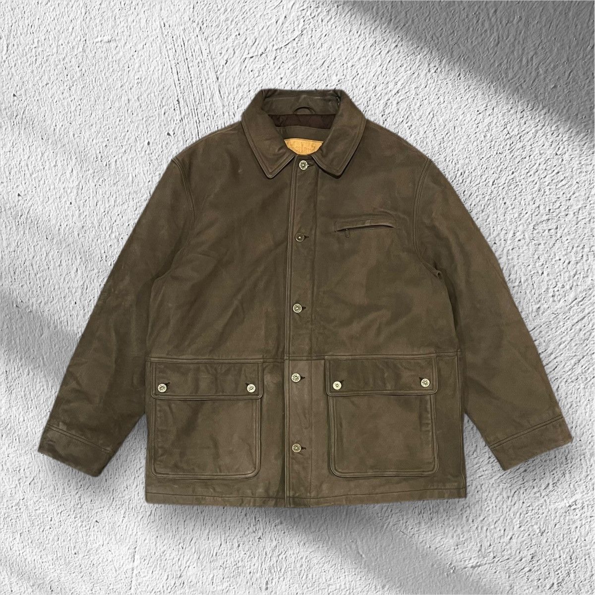 Timberland Vintage Timberland Genuine Cowhide Leather Jacket – XL Size US XL / EU 56 / 4 - 1 Thumbnail