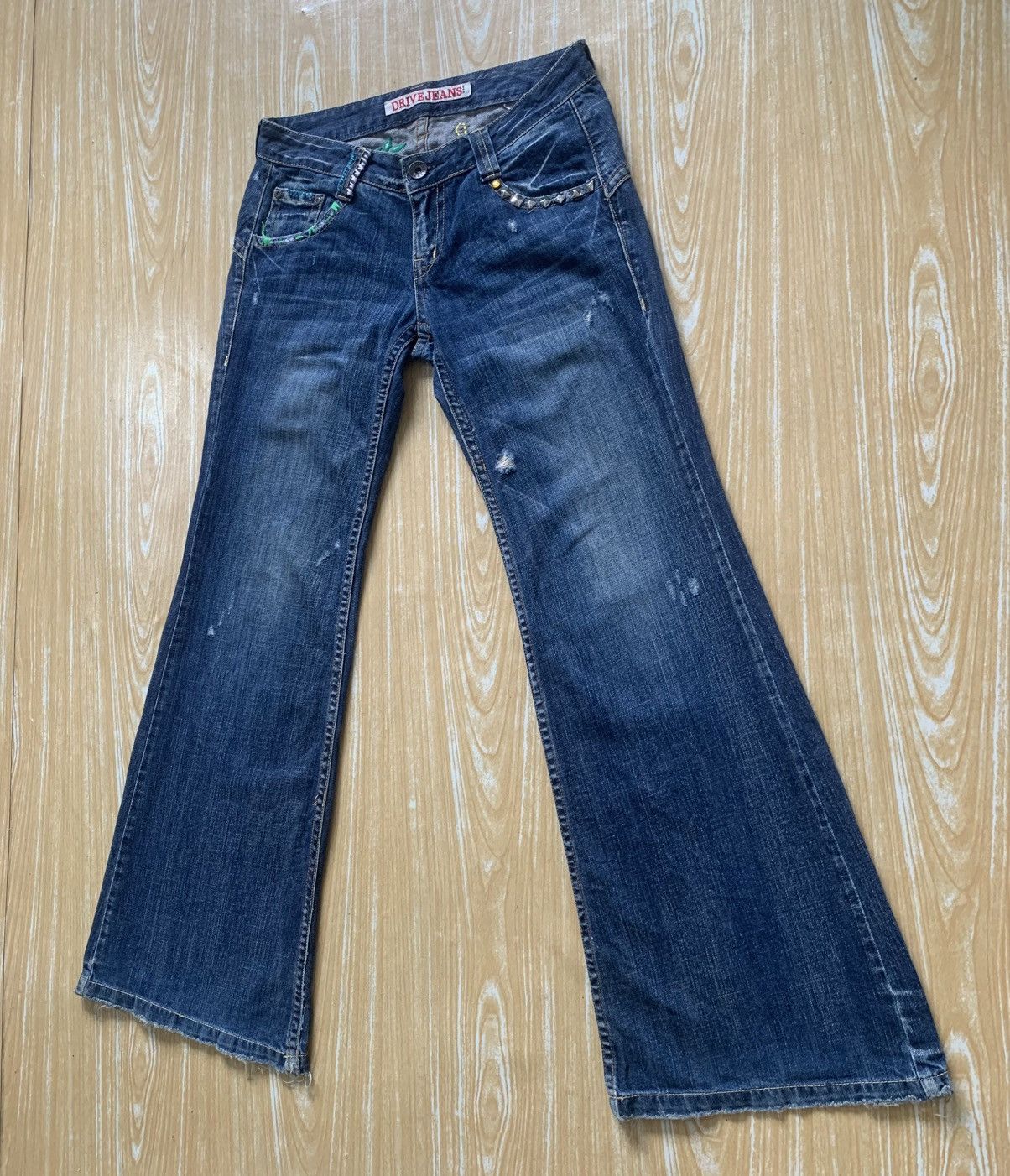 Beauty Beast × Le Grande Bleu (L.G.B.) 🔥 Drive Jeans Flare Denim Pants Size US 30 / EU 46 - 5 Thumbnail