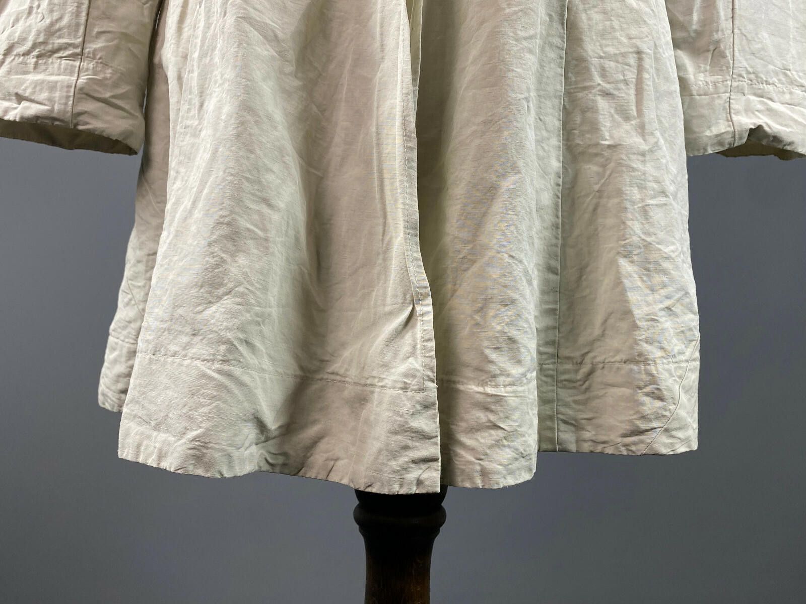 Designer Absolut By Zebra Ivory Linen Full Zip Coat Jacket Size 2 Size XS / US 0-2 / IT 36-38 - 8 Thumbnail