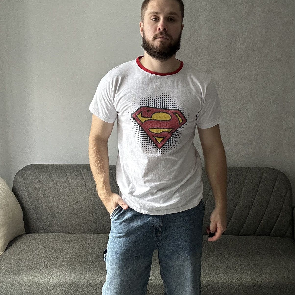 DC Comics × Vintage Vintage Japanese Style Superman T-shirts Big Logo Comics 00s Size US S / EU 44-46 / 1 - 2 Thumbnail