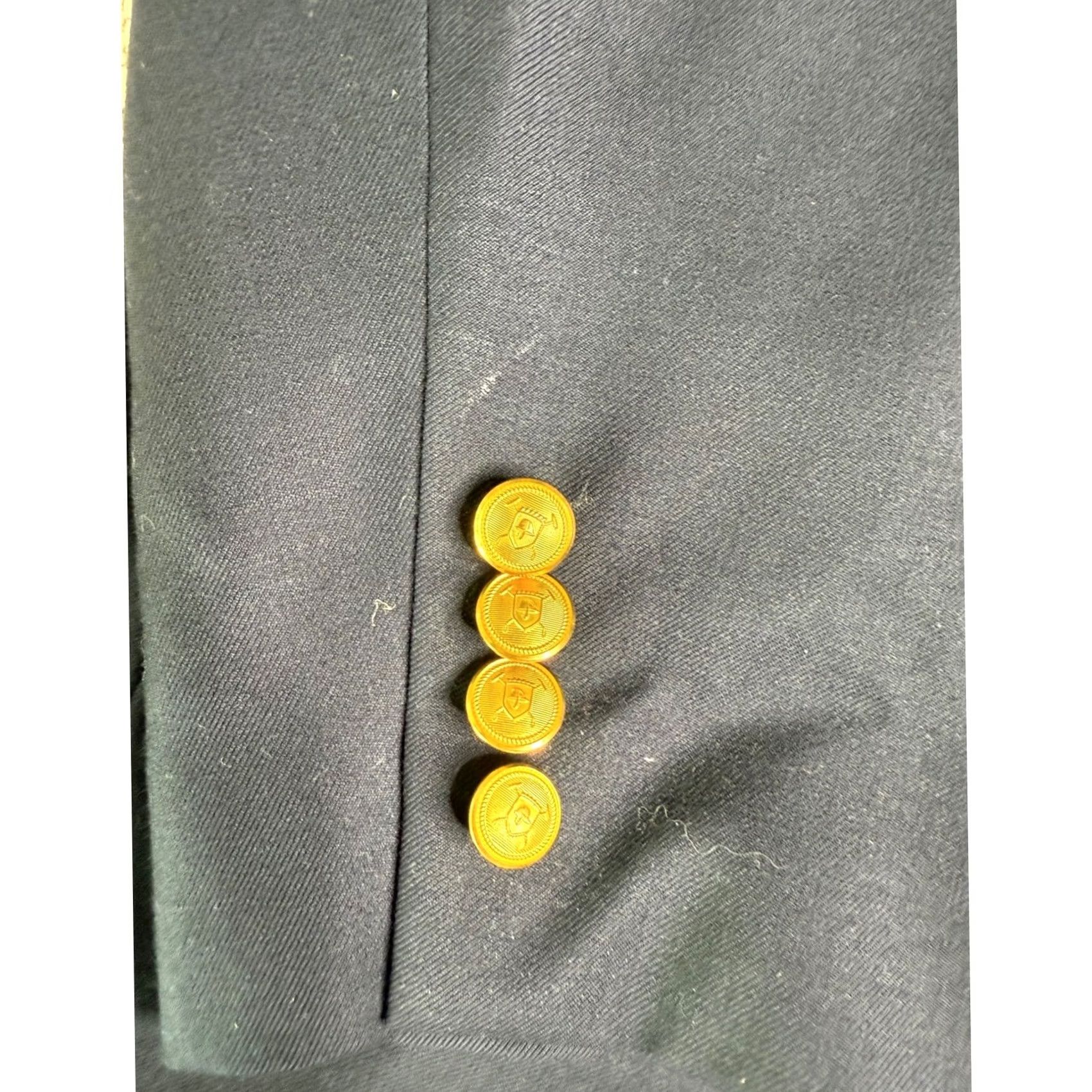 Ralph Lauren Lauren Ralph Lauren Blazer Wool Navy Gold Buttons Mens 46R Blazer Classic Fit Blazer Navy Gold Buttons Mens 46R Size 46R - 2 Thumbnail