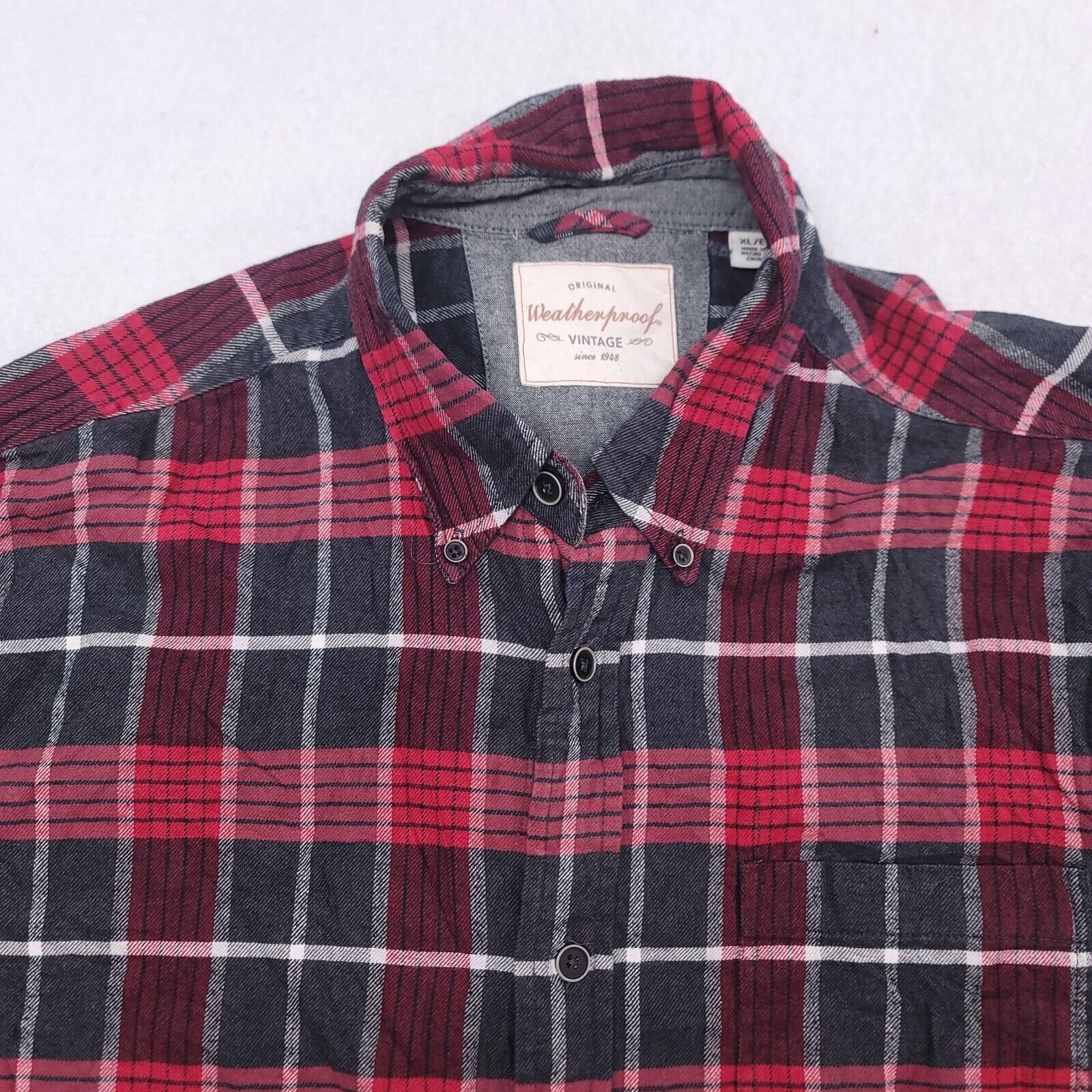 Weatherproof Weatherproof Tartan Flannel Shirt Mens Size XL Blue Gray Size US XL / EU 56 / 4 - 1 Thumbnail
