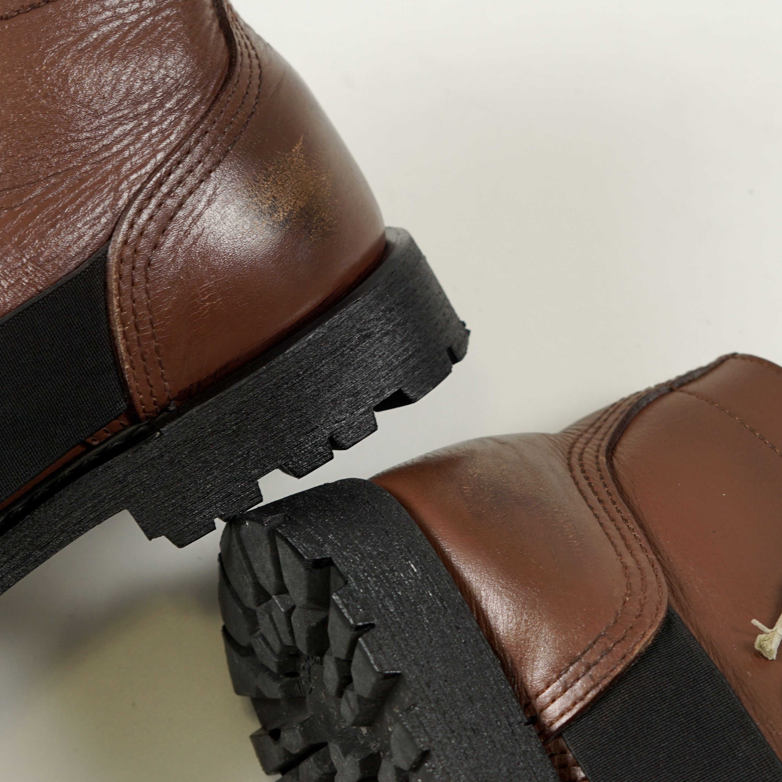 Comme des Garcons Homme Plus Two‑tone leather ankle boots Size US 7 / EU 40 - 10 Thumbnail