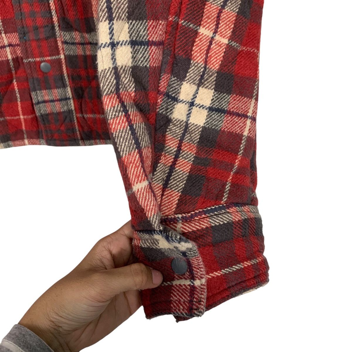 Hollister HOLLISTER CARLSBAD Red Plaid Warm Flannel Jacket #2716-C122 Size US M / EU 48-50 / 2 - 8 Thumbnail