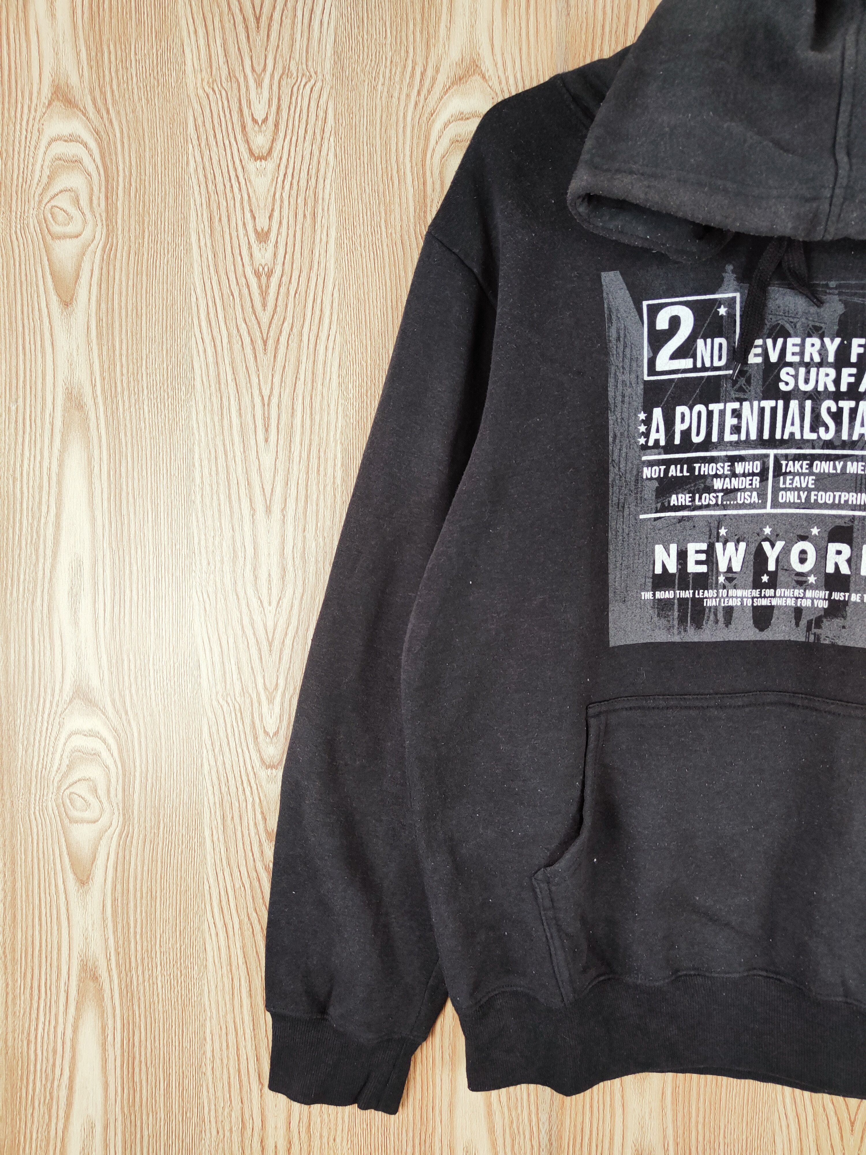 Japanese Brand × Vintage Vintage 💥 Balmy&Awaking Black Hoodie Sweatshirts Size US L / EU 52-54 / 3 - 4 Thumbnail