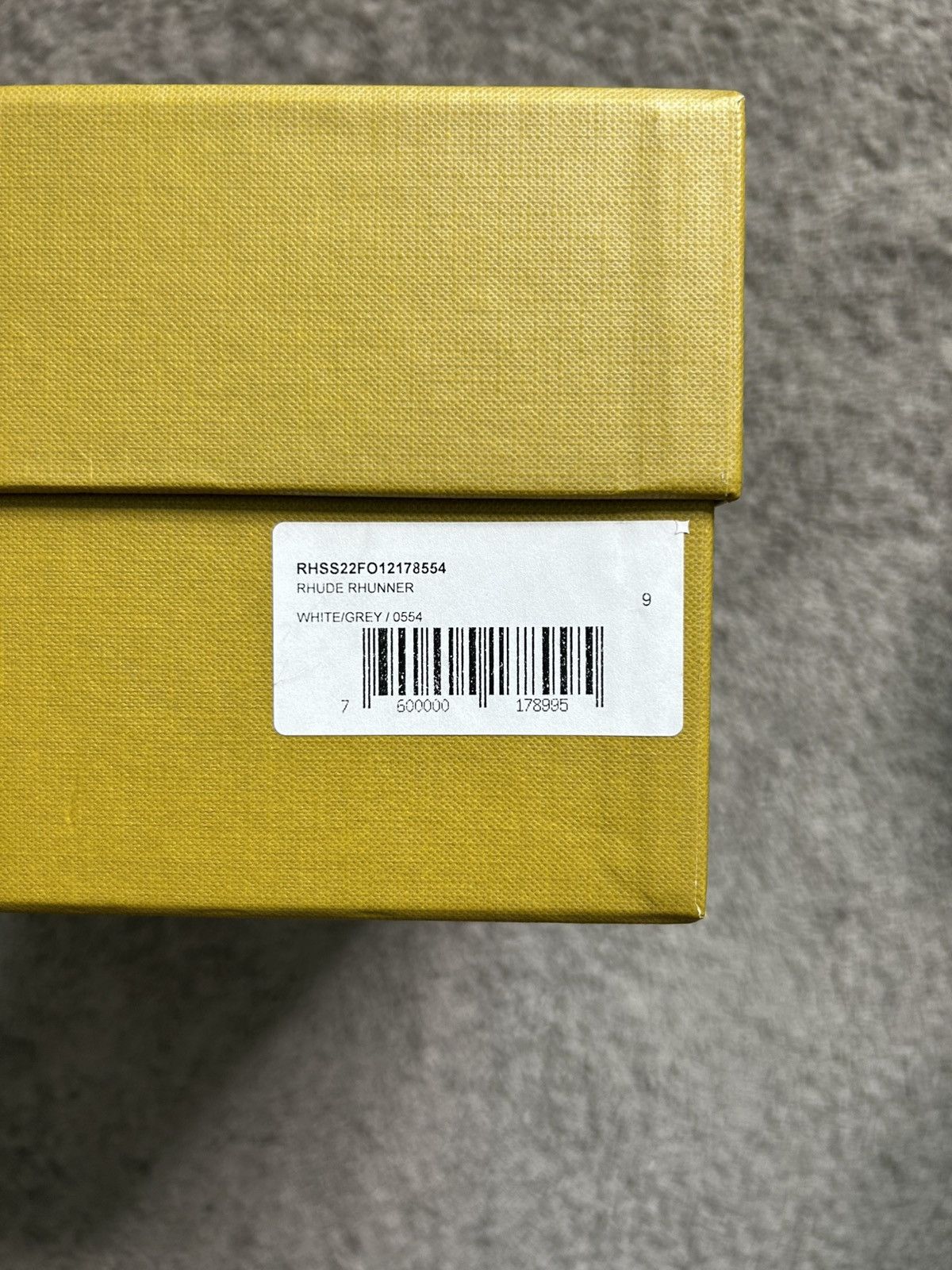 Rhude Size 9 - Rhude Rhunner White And Gray Sneakers Made In Italy Size US 9 / EU 42 - 12 Thumbnail