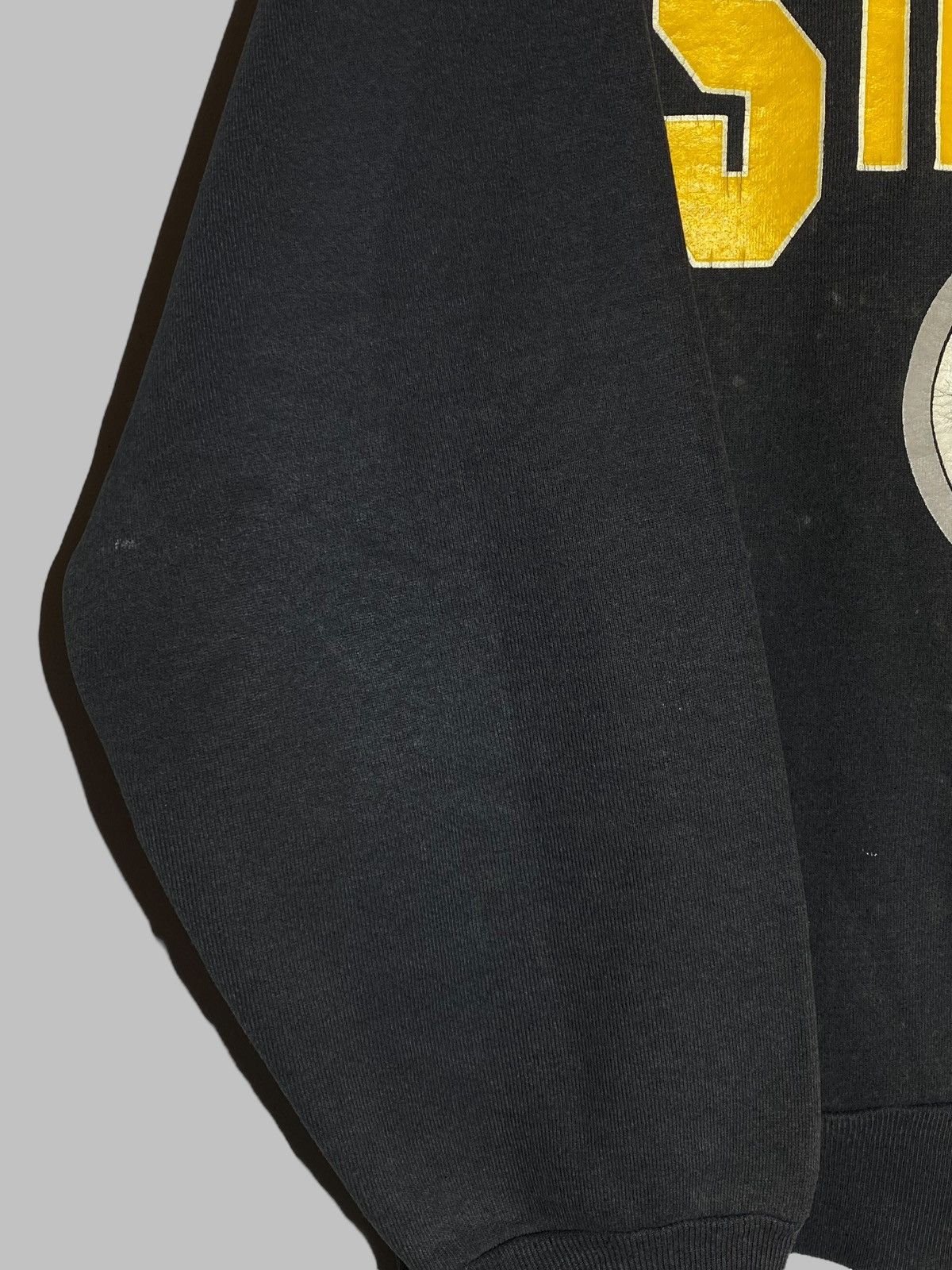 Vintage Vintage 90s Steelers Pittsburgh Distressed Faded Sweatshirt Size US M / EU 48-50 / 2 - 7 Thumbnail