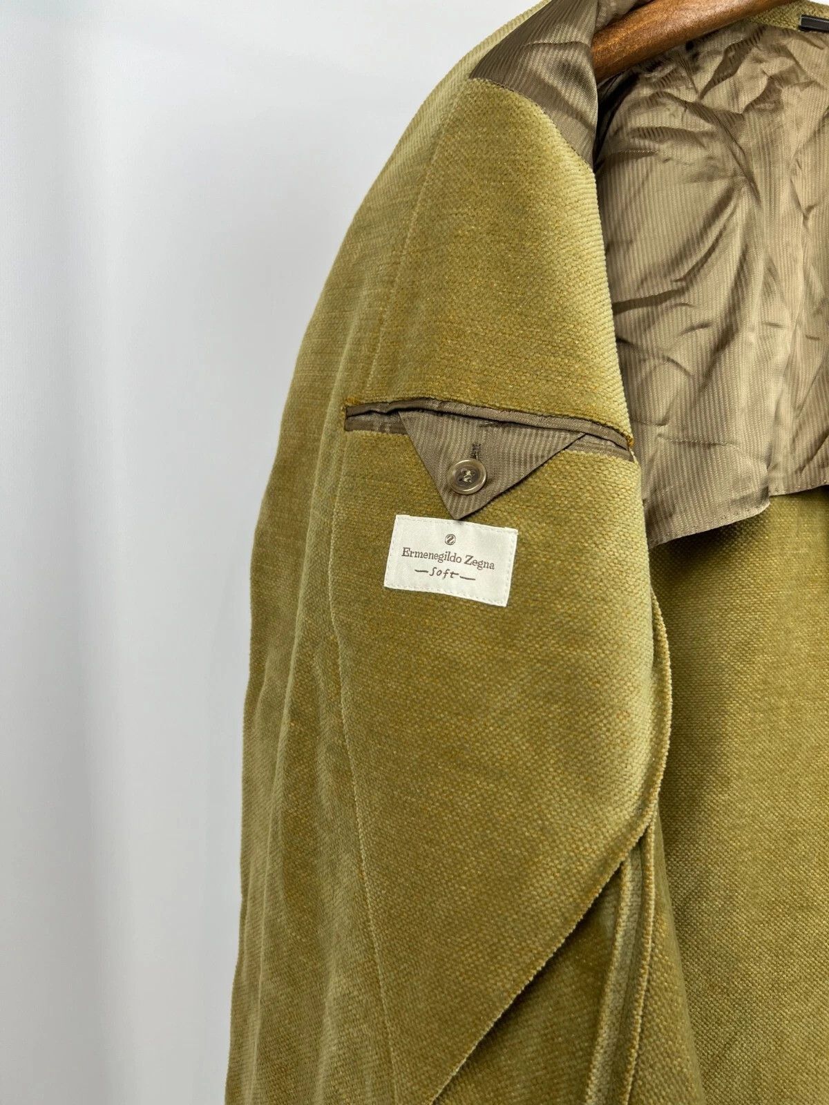 Ermenegildo Zegna Ermenegildo Zegna Soft Half-Lined Yellow Blazer Jacket Size 40R - 14 Thumbnail