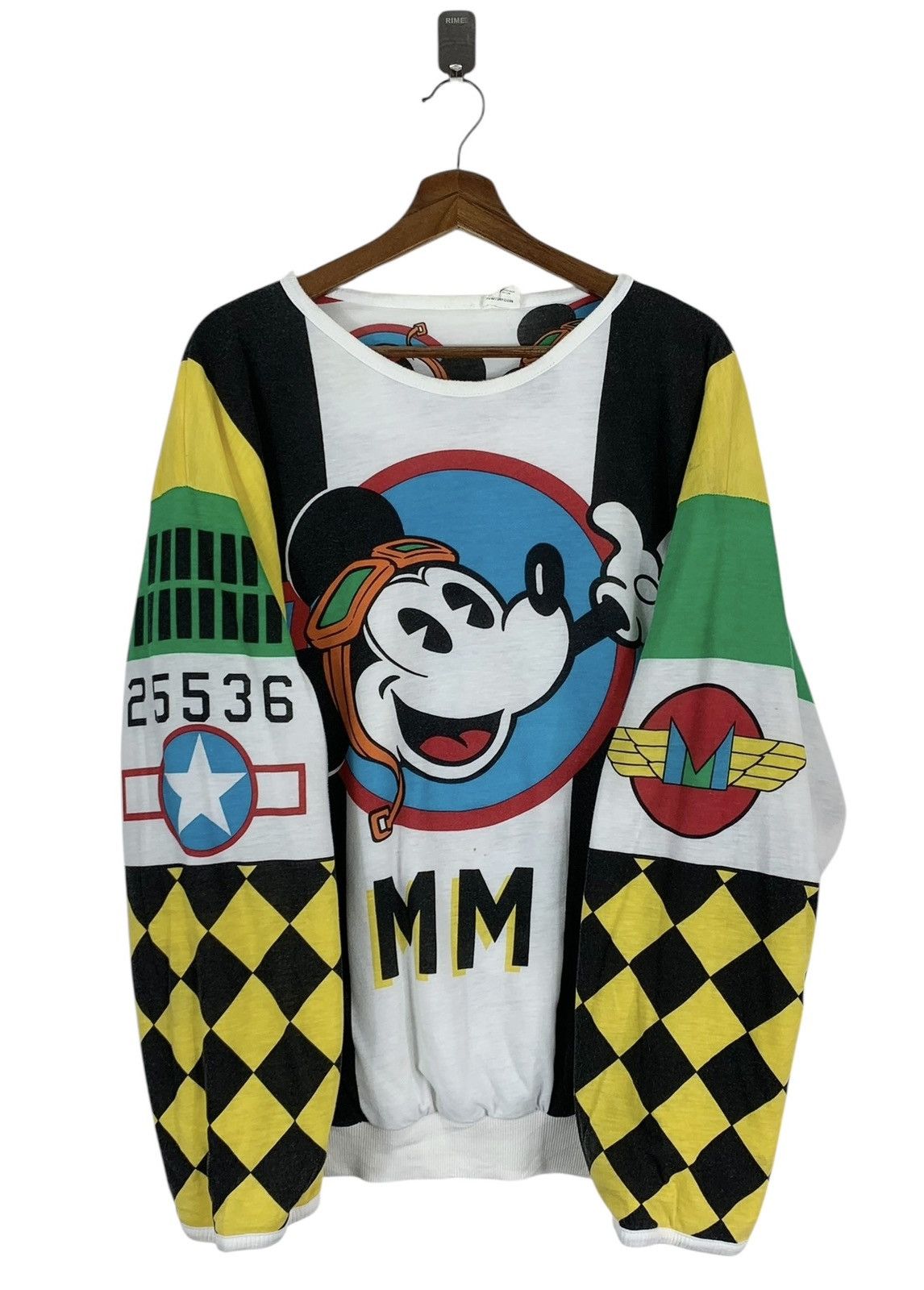 Disney Vintage 90s Mickey Mouse Full Print Reversible Sweater Size US L / EU 52-54 / 3 - 1 Thumbnail