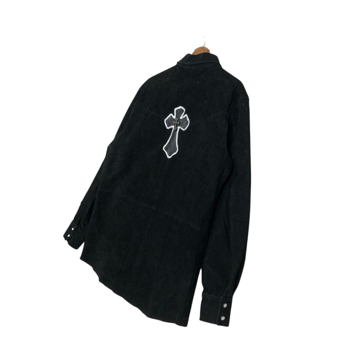 Japanese Brand 🔥RICH BLACK VINTAGE CHORE LEATHER JACKET CANTERBURY CROSS Size US M / EU 48-50 / 2 - 12 Thumbnail