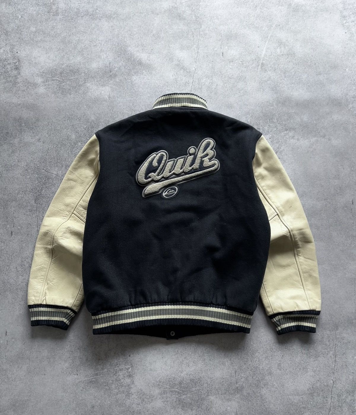 Quicksilver Vintage Quicksilver Varsity Bombers jacket Big logo 70 y2k Size US S / EU 44-46 / 1 - 2 Thumbnail