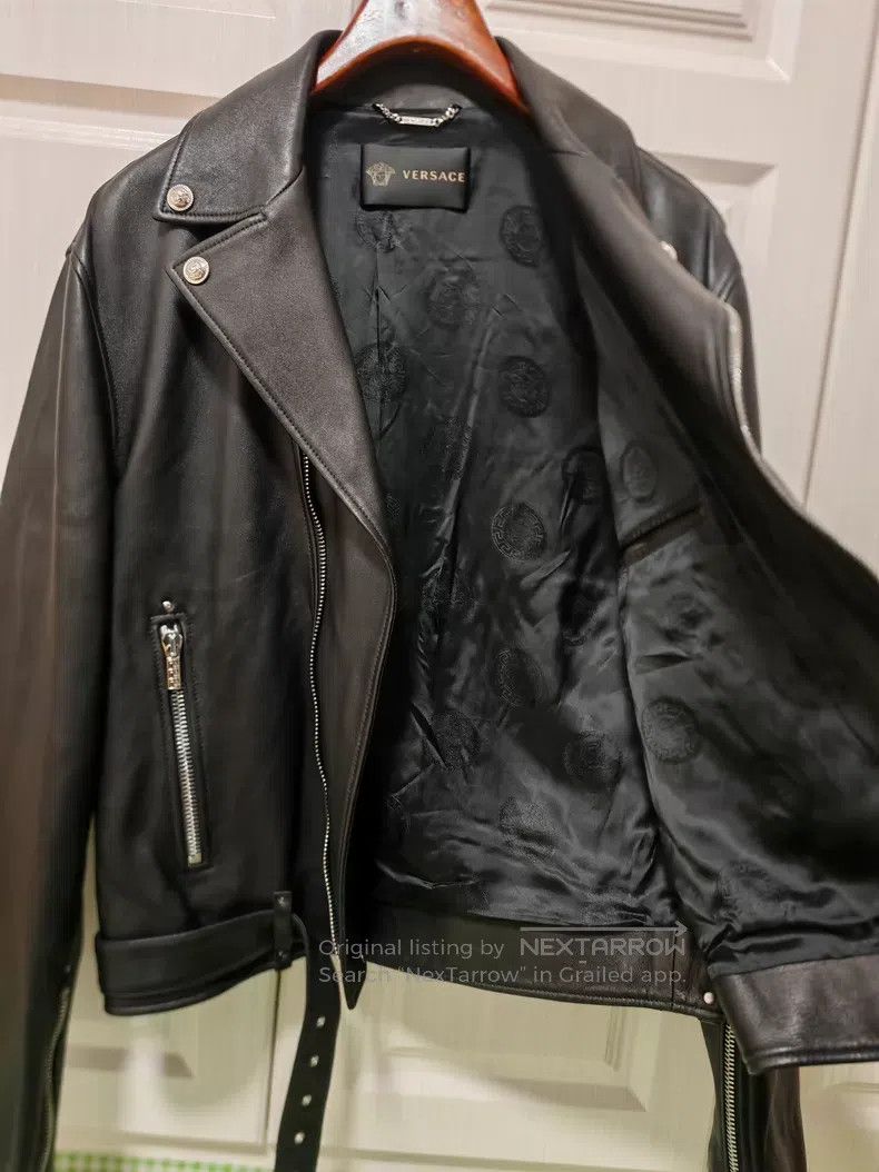 Versace Versace Motorcycle leather coat Size US XXL / EU 58 / 5 - 7 Thumbnail