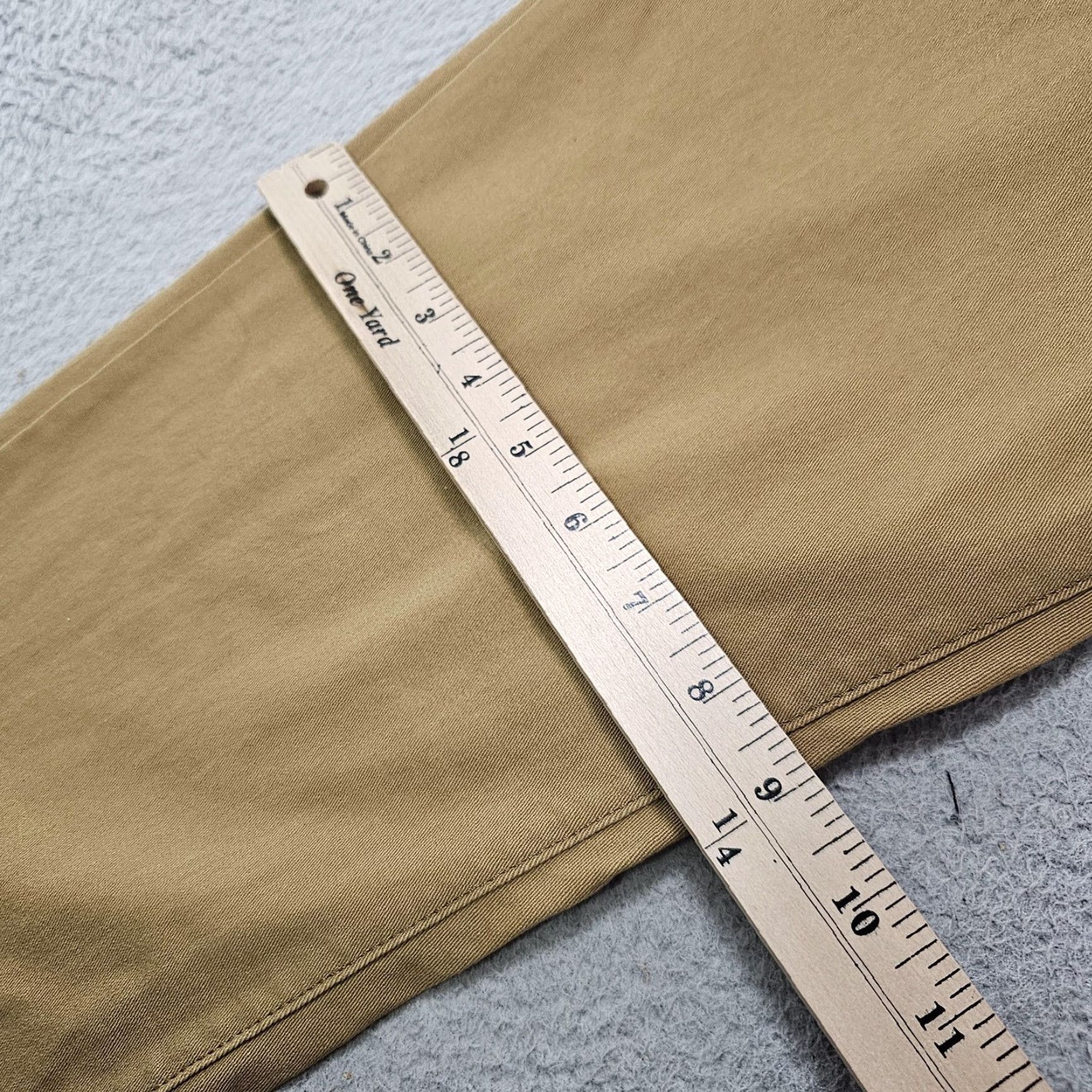 Vintage Goodfellow & Co Chino Pants Mens 36x32 Khaki Slim Stretch Flat Front Pockets Zip Fly Button Closure The Every Wear Chino Casual Business Mens Size US 36 / EU 52 - 6 Thumbnail