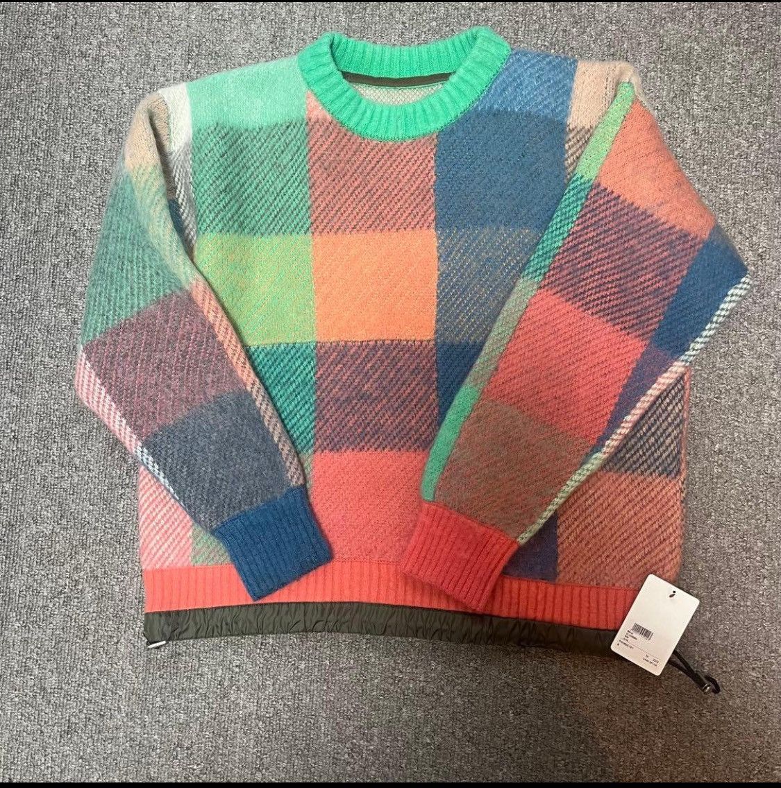Sacai sacai Plaid Knit Pullover size 3 Size US L / EU 52-54 / 3 - 1 Thumbnail