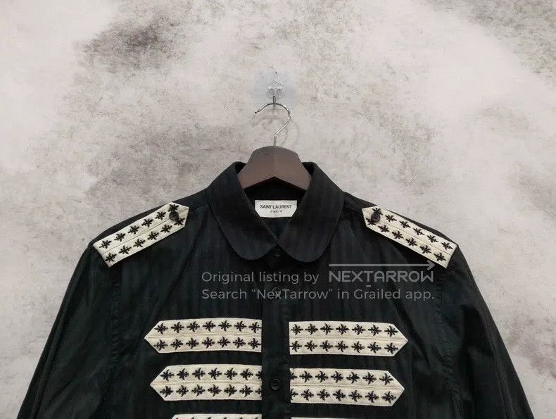 Saint Laurent Paris Saint Laurent Paris Court Black Shirt Size XS / US 0-2 / IT 36-38 - 3 Thumbnail