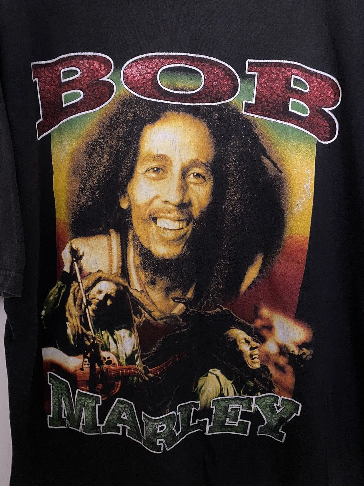 Vintage Bob Marley smile Jamaica rap tee shirt