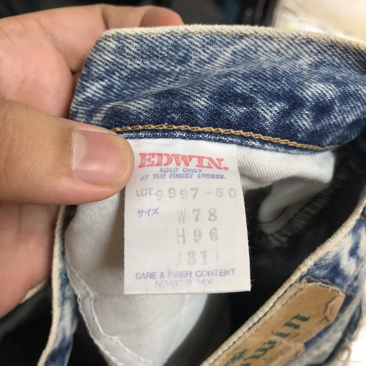 Edwin Edwin vintage Blue Denim Pants #A2125 Size US 30 / EU 46 - 18 Thumbnail