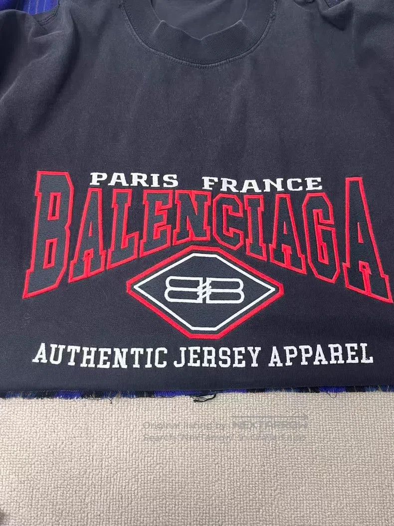 Balenciaga Balenciaga Patchwork Plaid Letter Printed Single-Breasted Size US M / EU 48-50 / 2 - 3 Thumbnail
