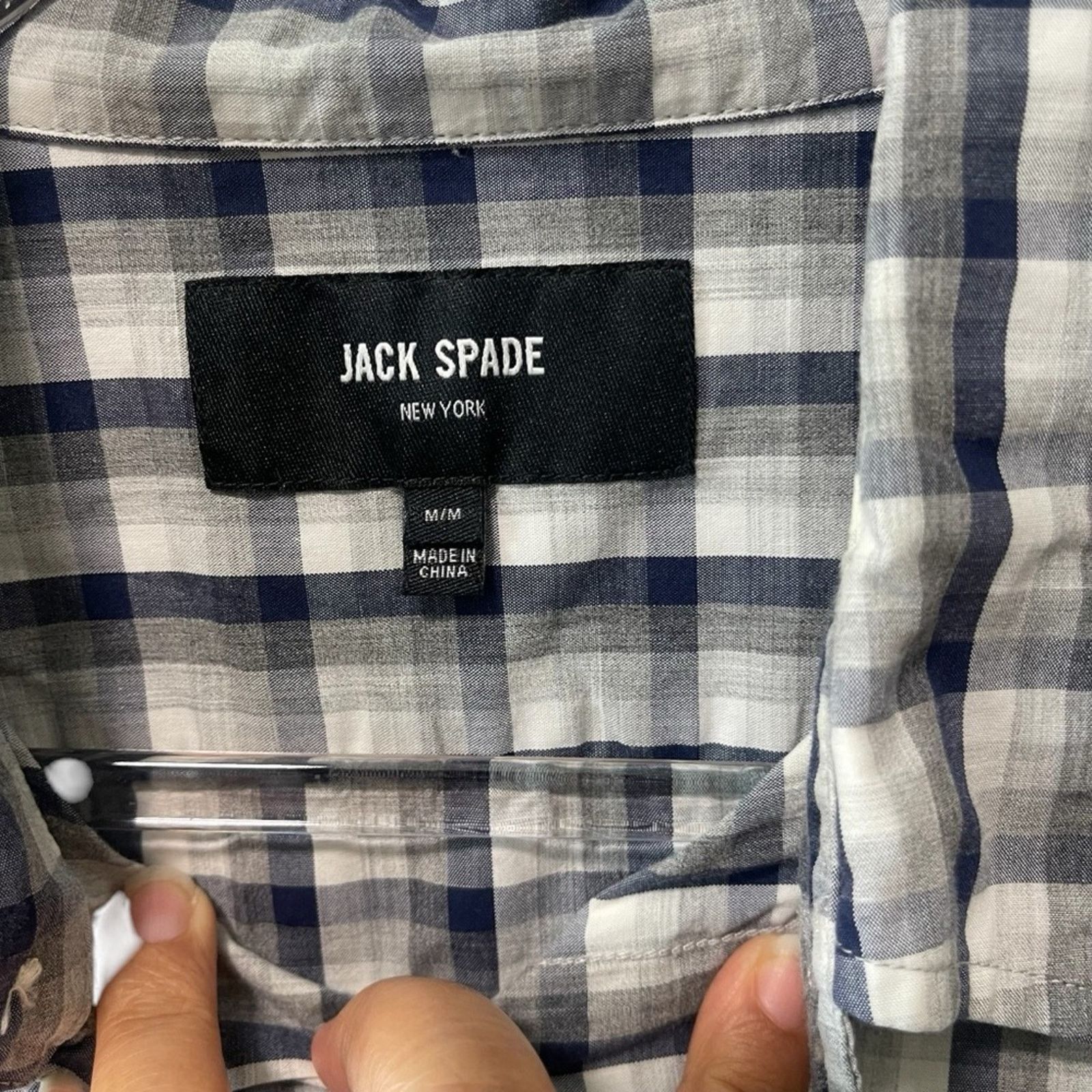 Jack Spade Jack Spade Plaid Long Sleeve Button Up Shirt Black Multi M Size US M / EU 48-50 / 2 - 4 Thumbnail