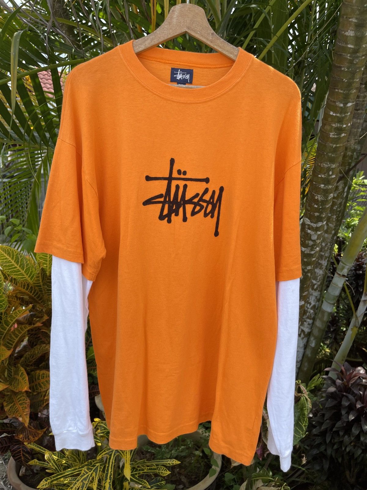 Stussy Vintage 90s🔥Stussy🔥Big Logo Raglan Long Sleeve Tee HipHop Size US XL / EU 56 / 4 - 1 Thumbnail