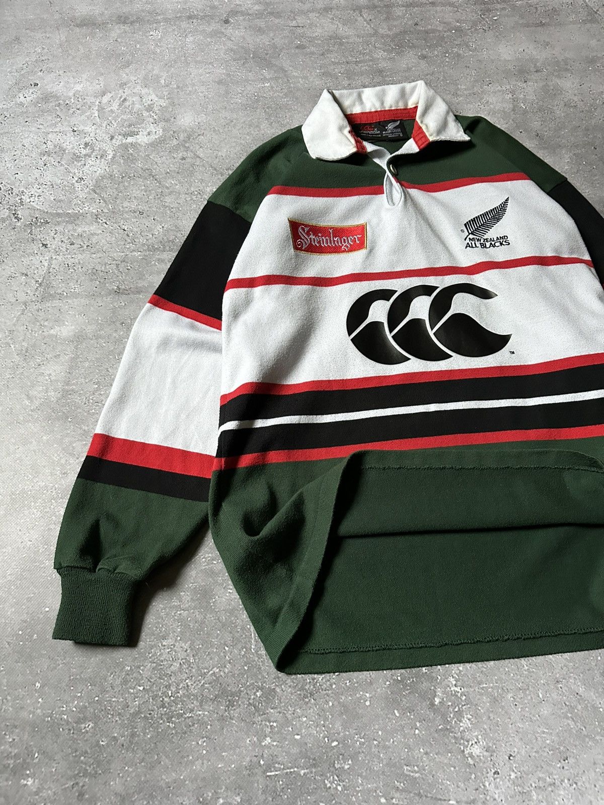 Canterbury of New Zealand × Vintage Vintage 00s Canterbury All Blacks Steinlager Rugby Jersey Size US S / EU 44-46 / 1 - 6 Thumbnail