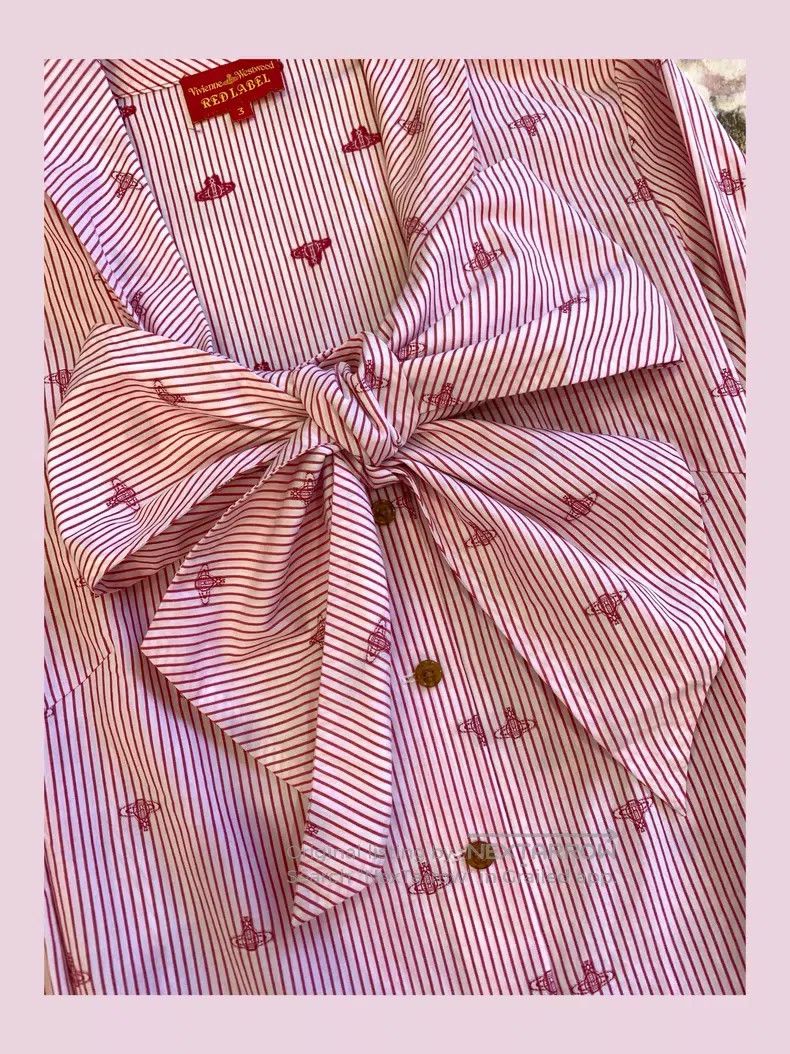 Vivienne Westwood Vivienne Westwood Bow Long Sleeve Shirt Size L / US 10 / IT 46 - 3 Thumbnail