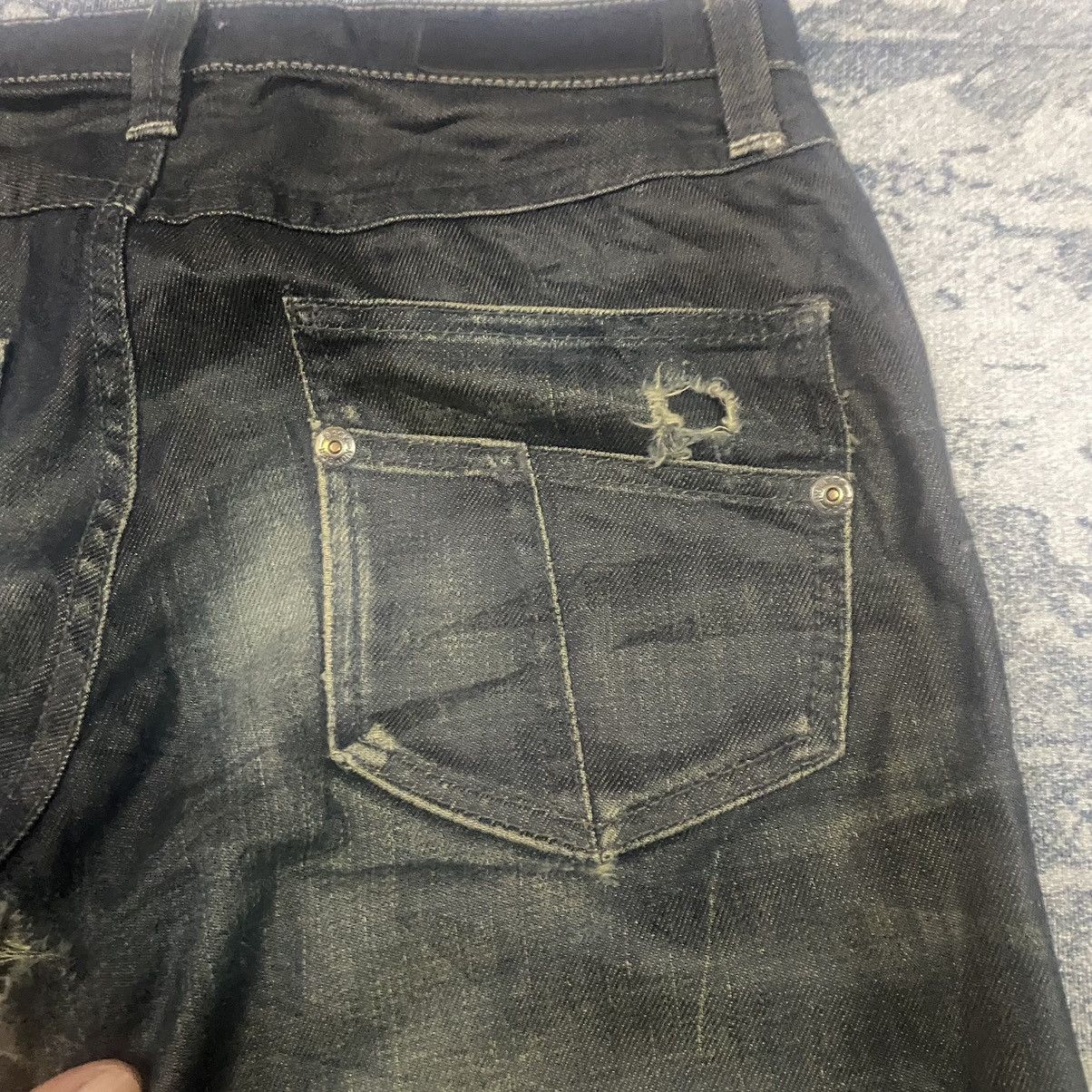 Japanese Brand Vintage Japan Back Number Black Label Mud Washed Denim Jeans Size US 32 / EU 48 - 13 Thumbnail