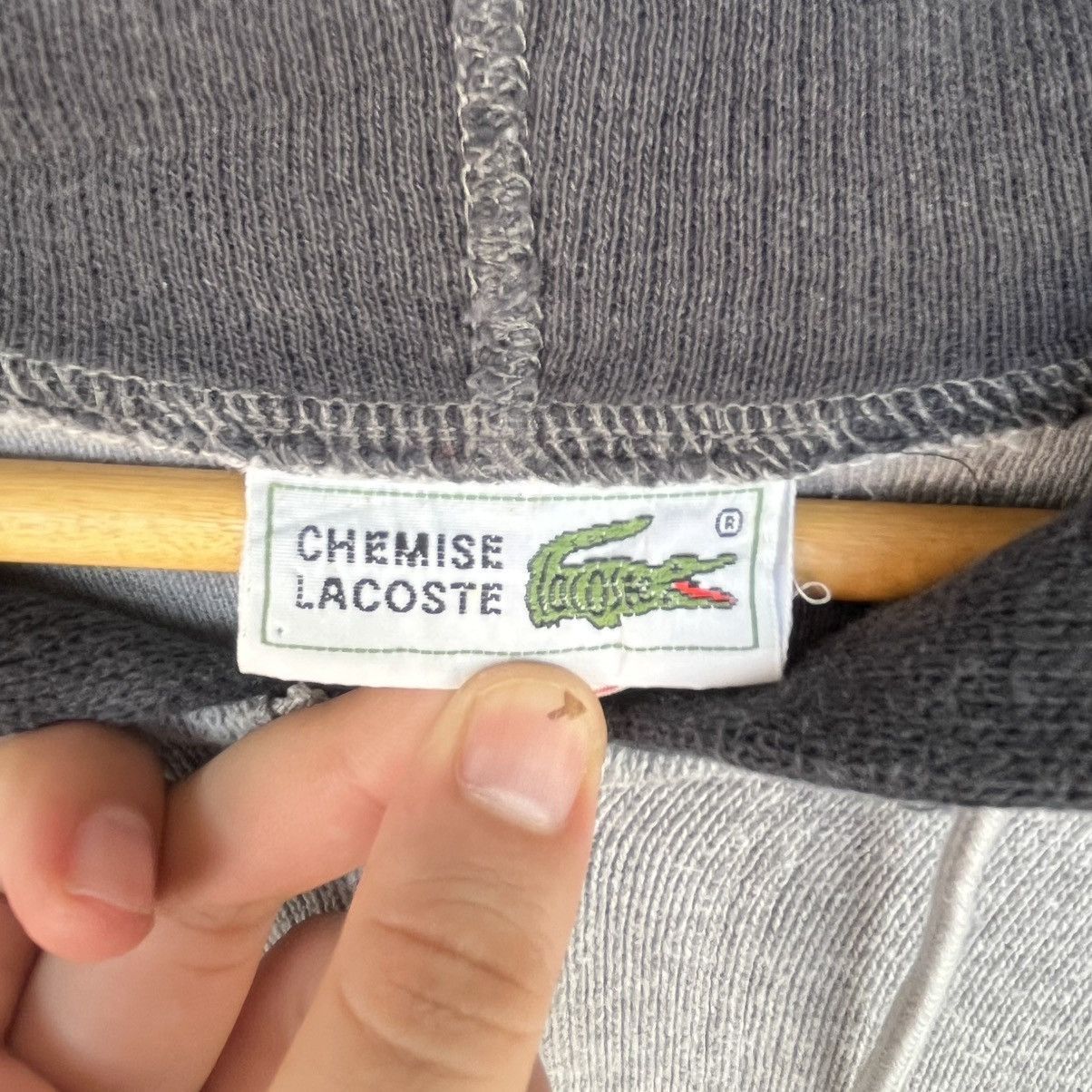 Other Vintage Lacoste Hoodie With Logo Grey & Black Size M Size US M / EU 48-50 / 2 - 9 Thumbnail