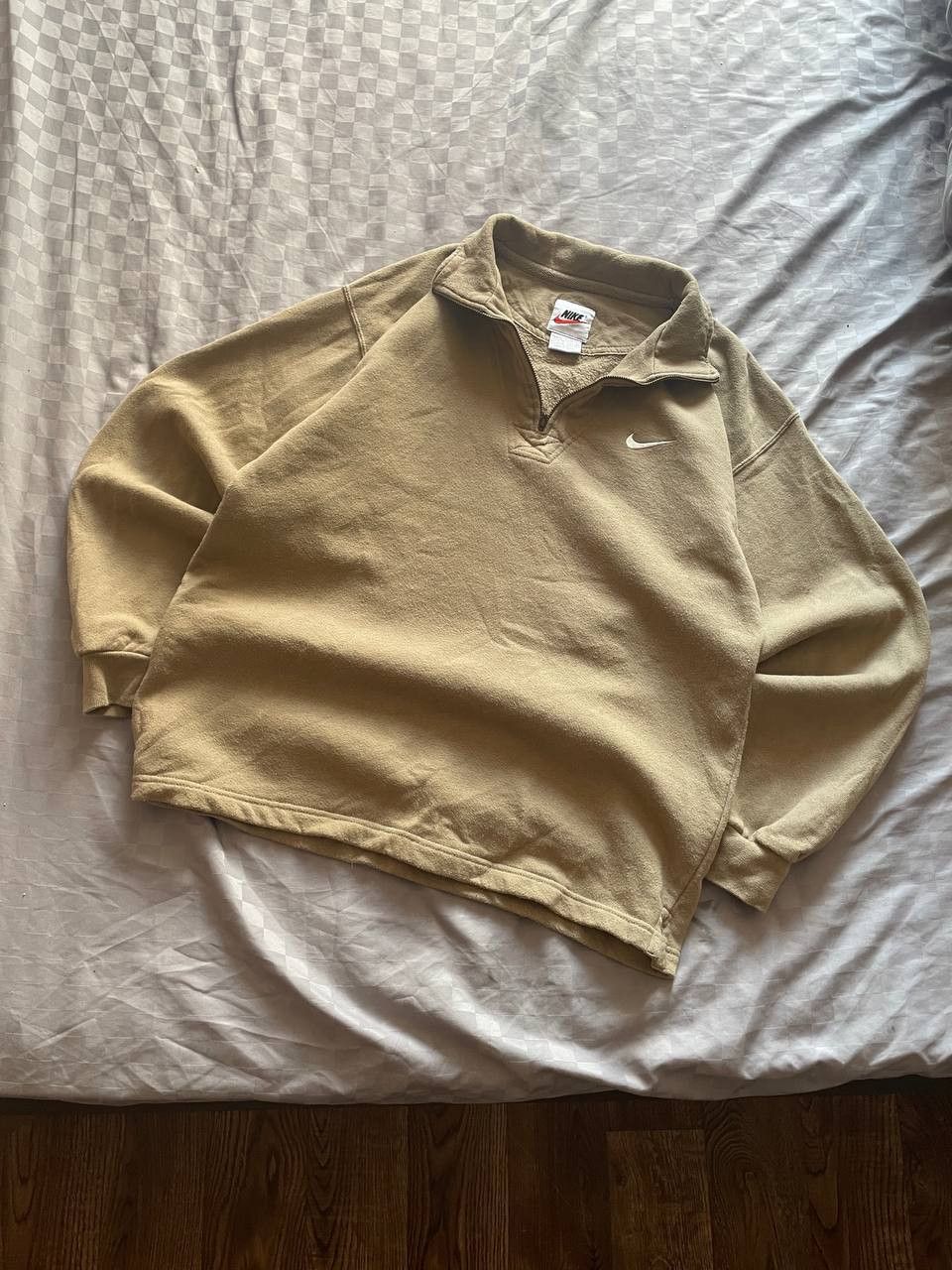 Vintage Nike 1\4 Zip Small Logo Heavy Cotton Sweatshirt