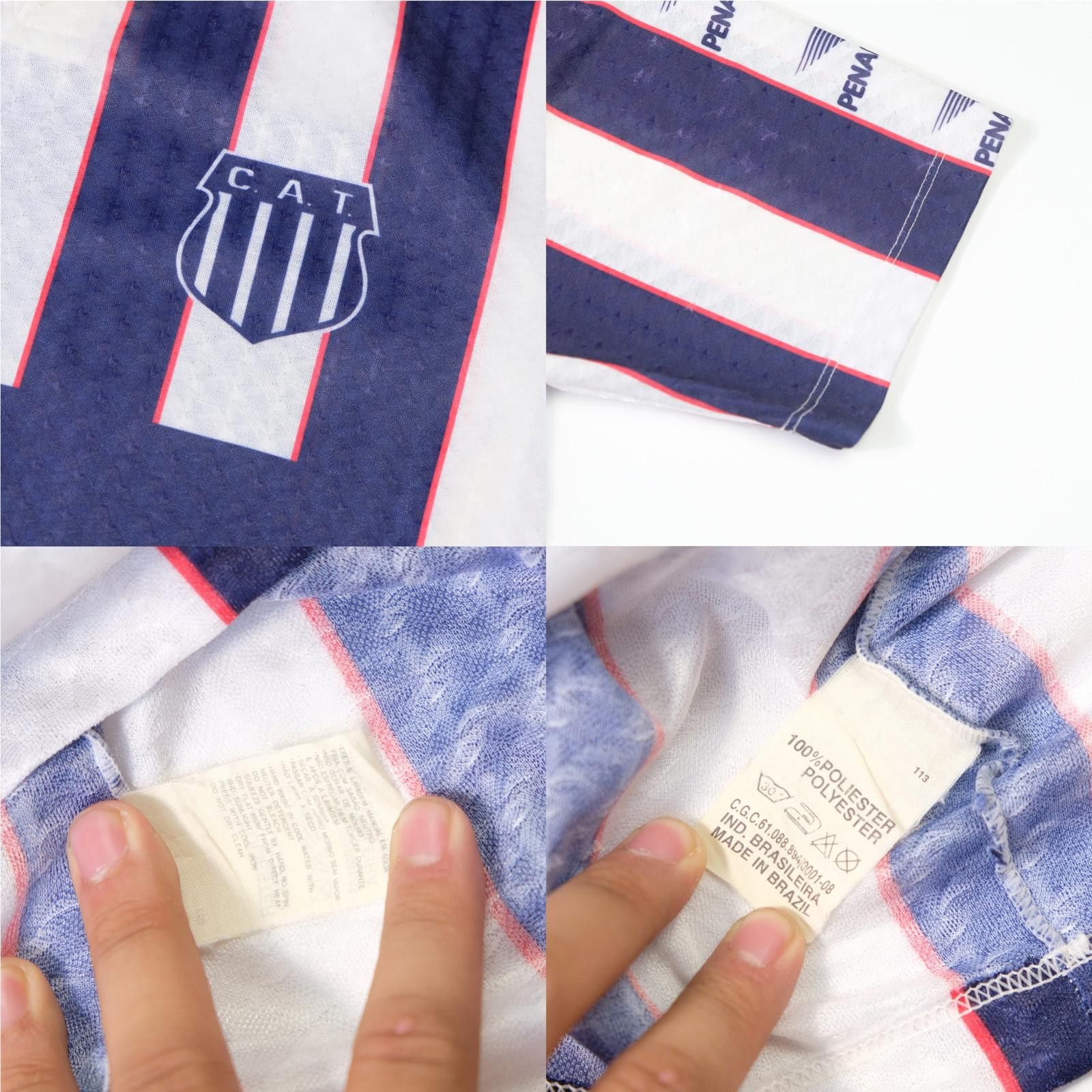 Penalty 1993/94 Talleres de Cordoba Home Shirt (M) Size US M / EU 48-50 / 2 - 6 Thumbnail