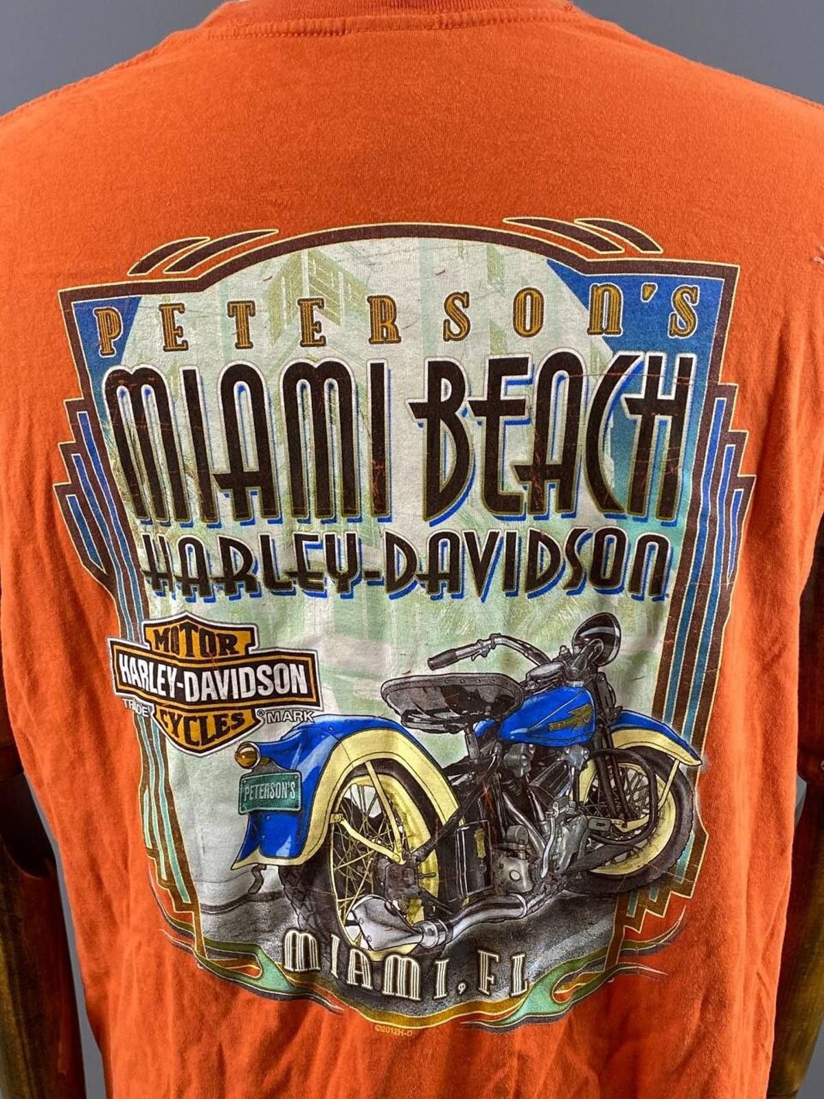 Designer Harley Davidson Motorcycles 2012 Biker T-Shirt Size XL Size ONE SIZE - 8 Thumbnail