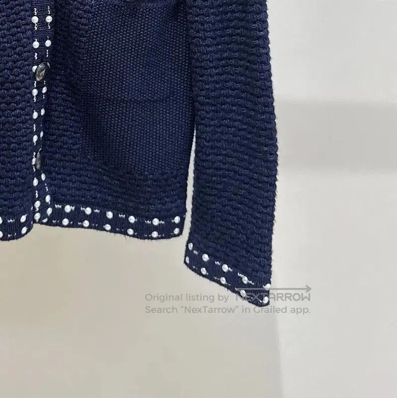 Chanel Chanel Navy Long Sleeve Cotton Sweater . Size XS / US 0-2 / IT 36-38 - 3 Thumbnail