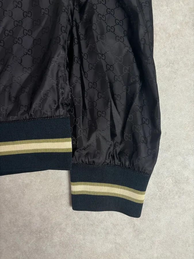 Gucci 2000s Gucci Black Monogrammed Light Windbreaker Jacket Size US M / EU 48-50 / 2 - 10 Thumbnail