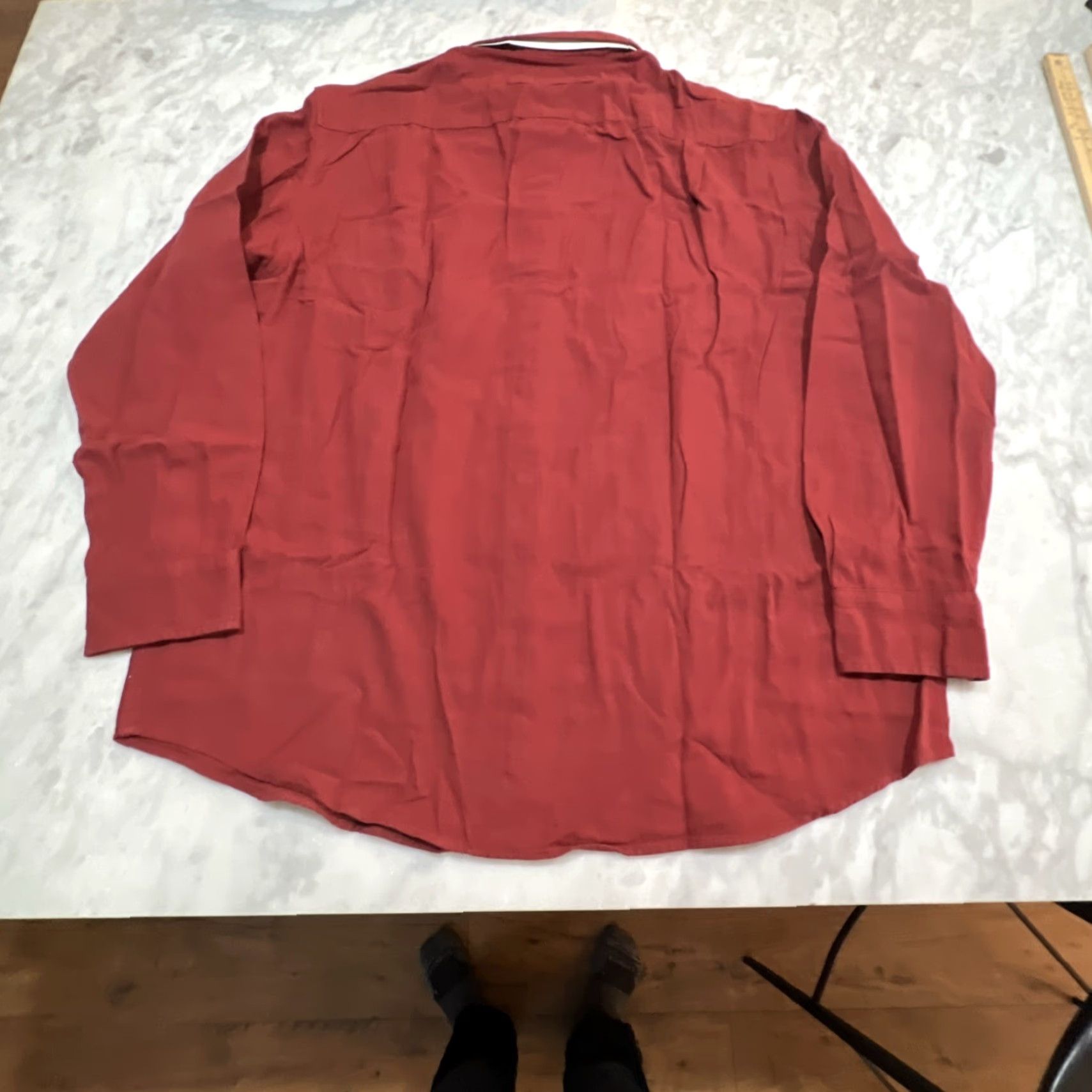 Vintage DULUTH Free Swingin’ Flannel Shirt Men XLT Tall Fit ABS Solid Style 89328 NWT Red Cotton Button-Up Long Sleeve Workwear Casual Mens Big & Tall Size US XL / EU 56 / 4 - 5 Thumbnail