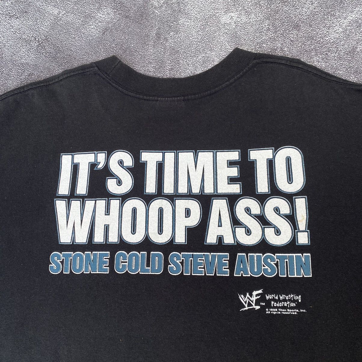 WWE Vintage Very Rare Stone Cold WWE 1998 Tee Size US XL / EU 56 / 4 - 6 Thumbnail