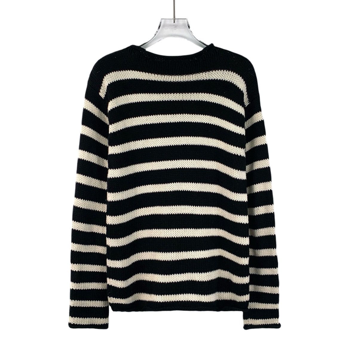 Dior Dior Stripe Side Button Cotton Long Sleeve Knit Sweater Size XS / US 0-2 / IT 36-38 - 2 Thumbnail