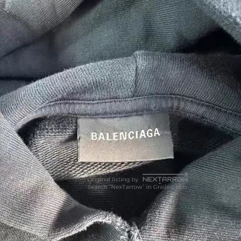 Balenciaga Balenciaga Tape Hoodie, Gray Size US L / EU 52-54 / 3 - 4 Thumbnail