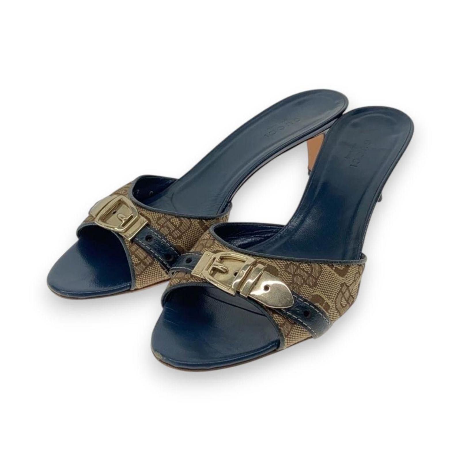 Gucci Gucci authentic vintage preppy old money heels / sandals Size US 7 / IT 37 - 1 Thumbnail