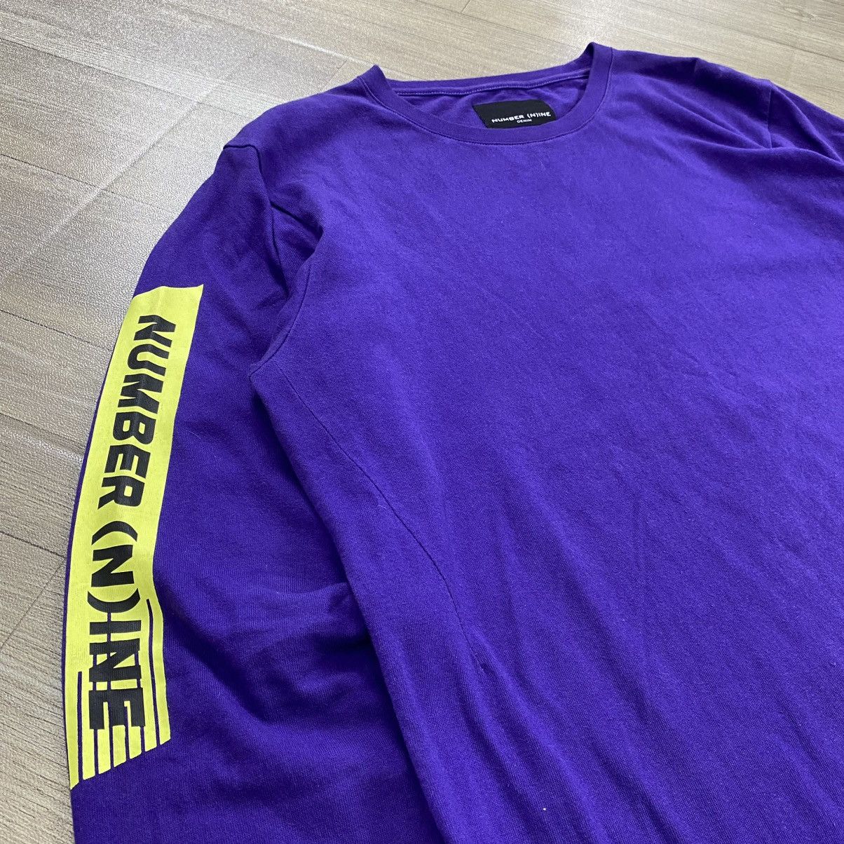 Number (N)ine 2000s Number (N)ine Spell Out Logo Tapped Purple Long Sleeve Size US L / EU 52-54 / 3 - 4 Thumbnail
