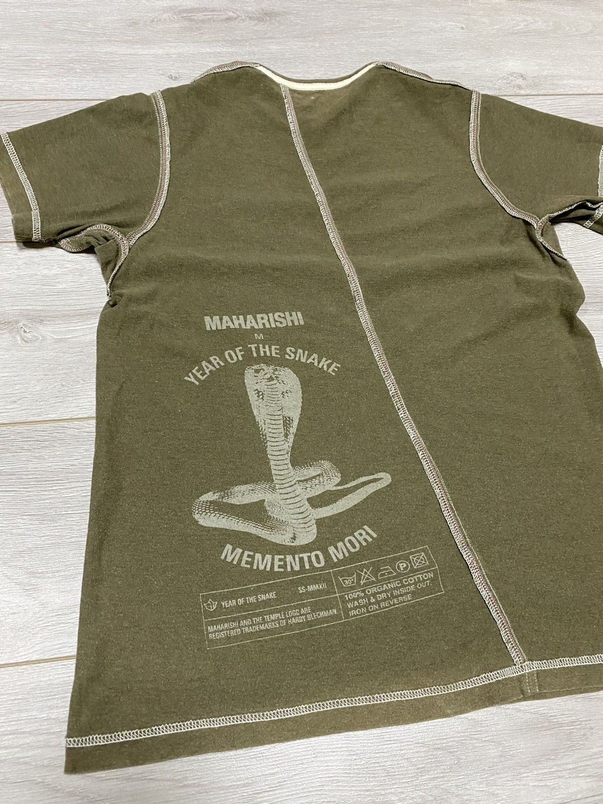 Maharishi Maharishi memento mori year of the snake tee shirt spell Size US M / EU 48-50 / 2 - 6 Thumbnail