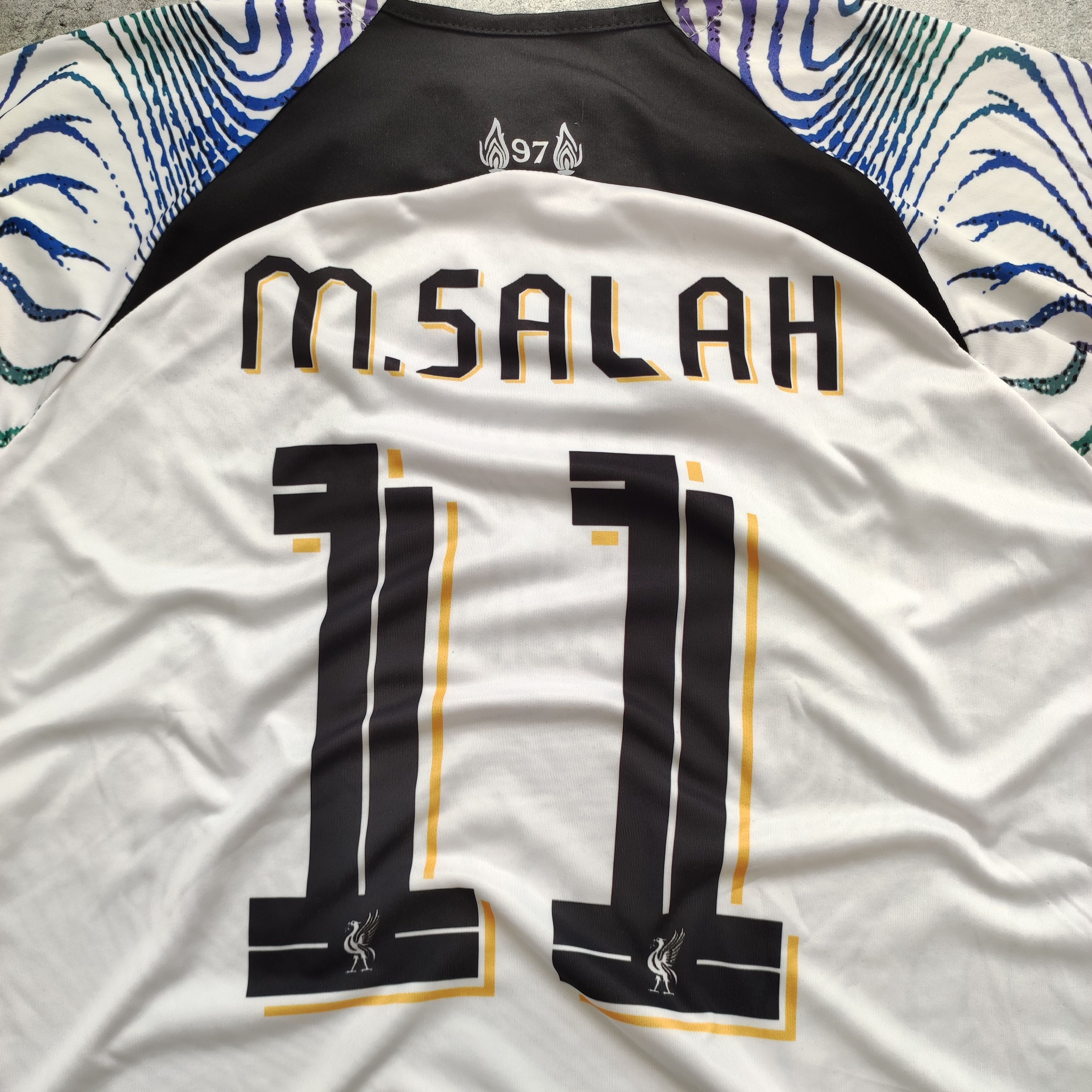 Nike RARE 2022/23 Nike x Liverpool FC #11 Salah Away Jersey Size US M / EU 48-50 / 2 - 12 Thumbnail