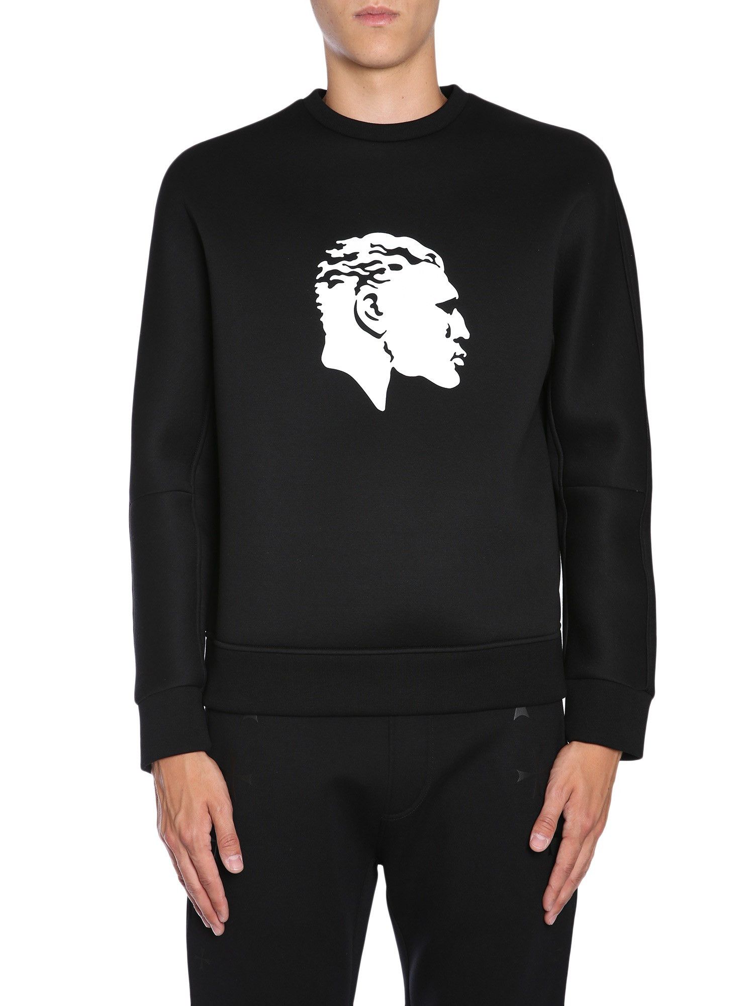 Neil Barrett neil barrett stone god 네오프렌 스웨트셔츠 Size US M / EU 48-50 / 2 - 1 Thumbnail